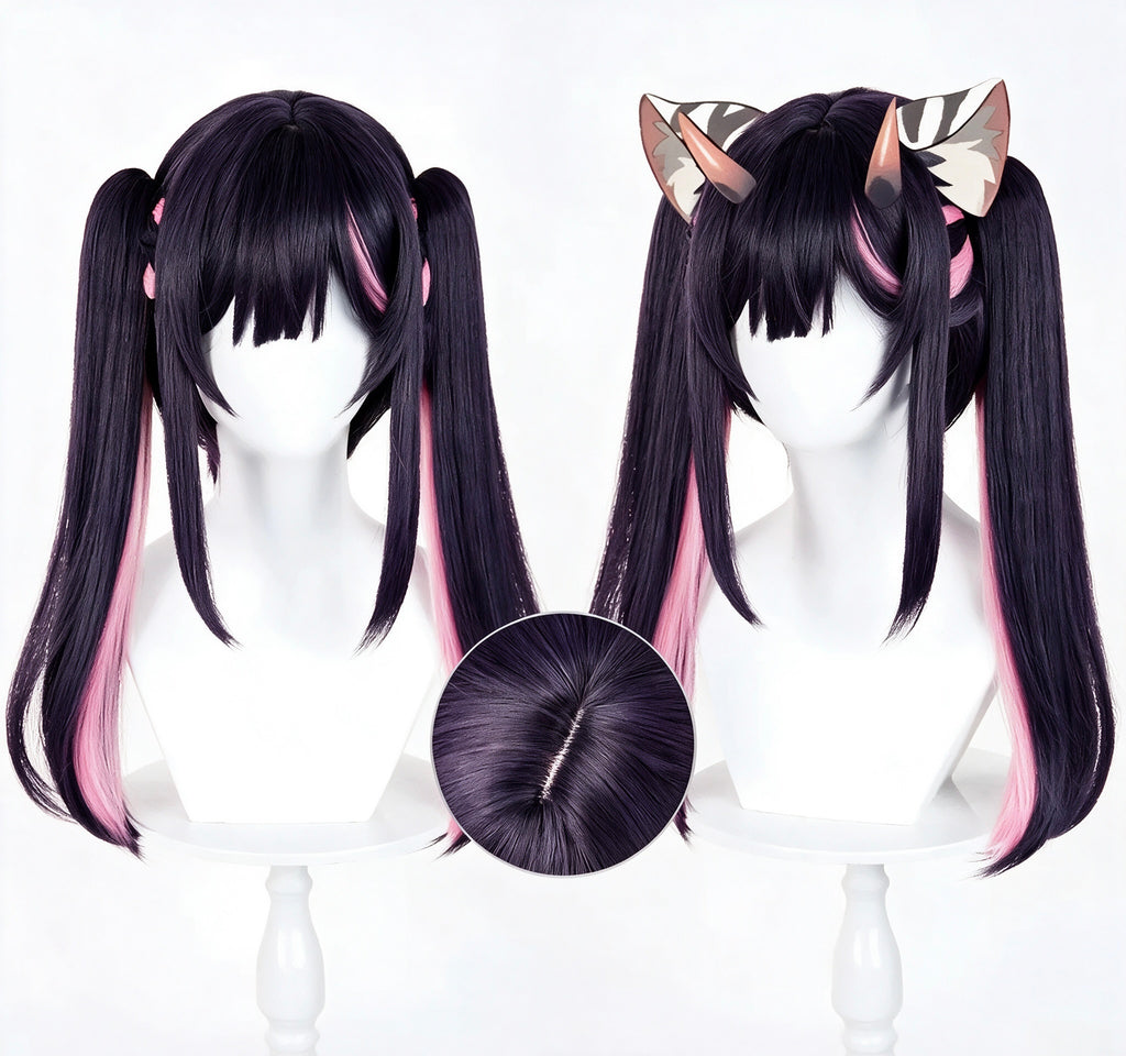 Chrono   Kaguya   Noyi Junzawa   Long   Purple Pink   Hair   Basic   Wig