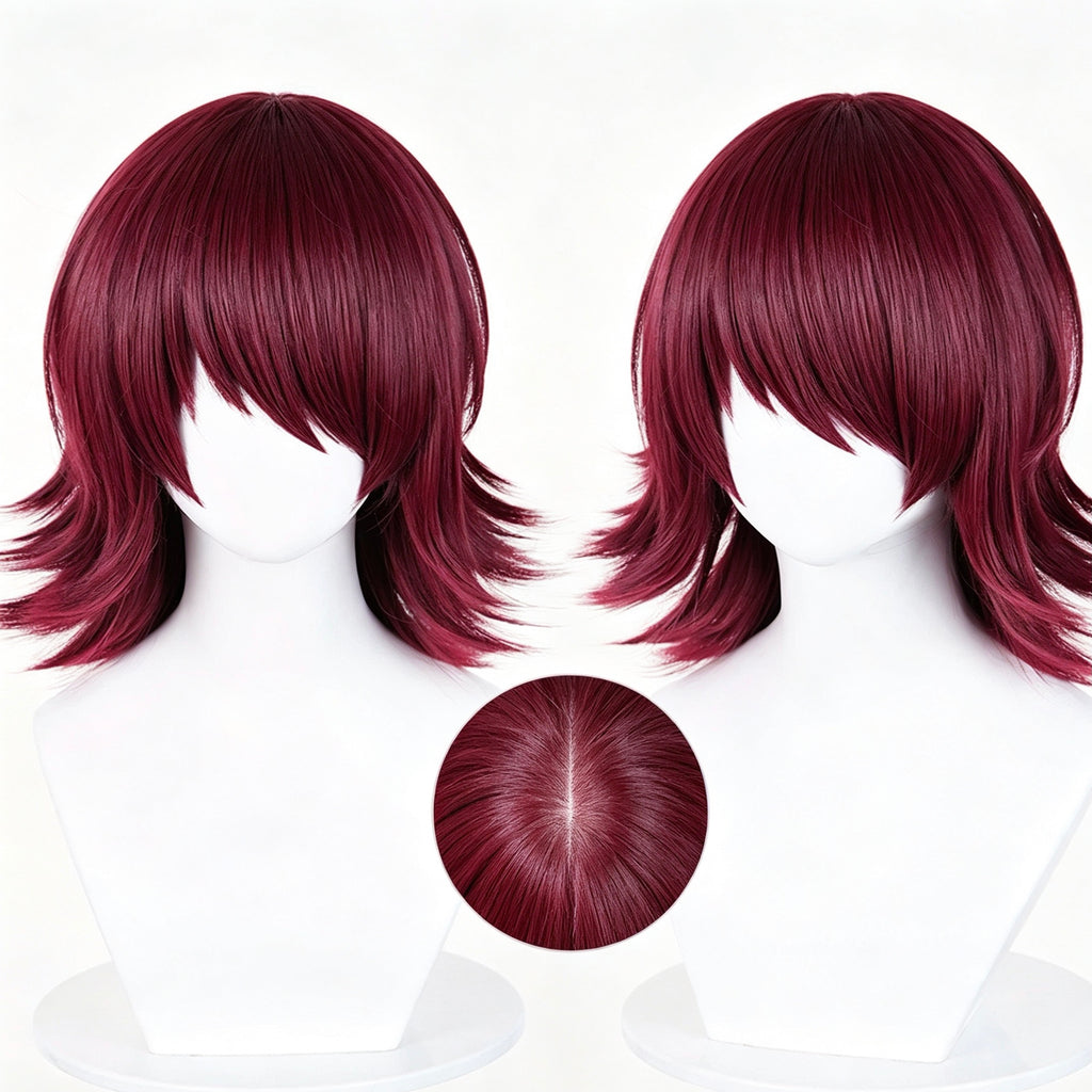 Arknights   Exusiai Short   Red   Hair   Basic Wig
