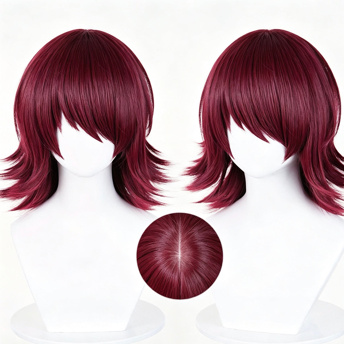 Arknights   Exusiai Short   Red   Hair   Basic Wig
