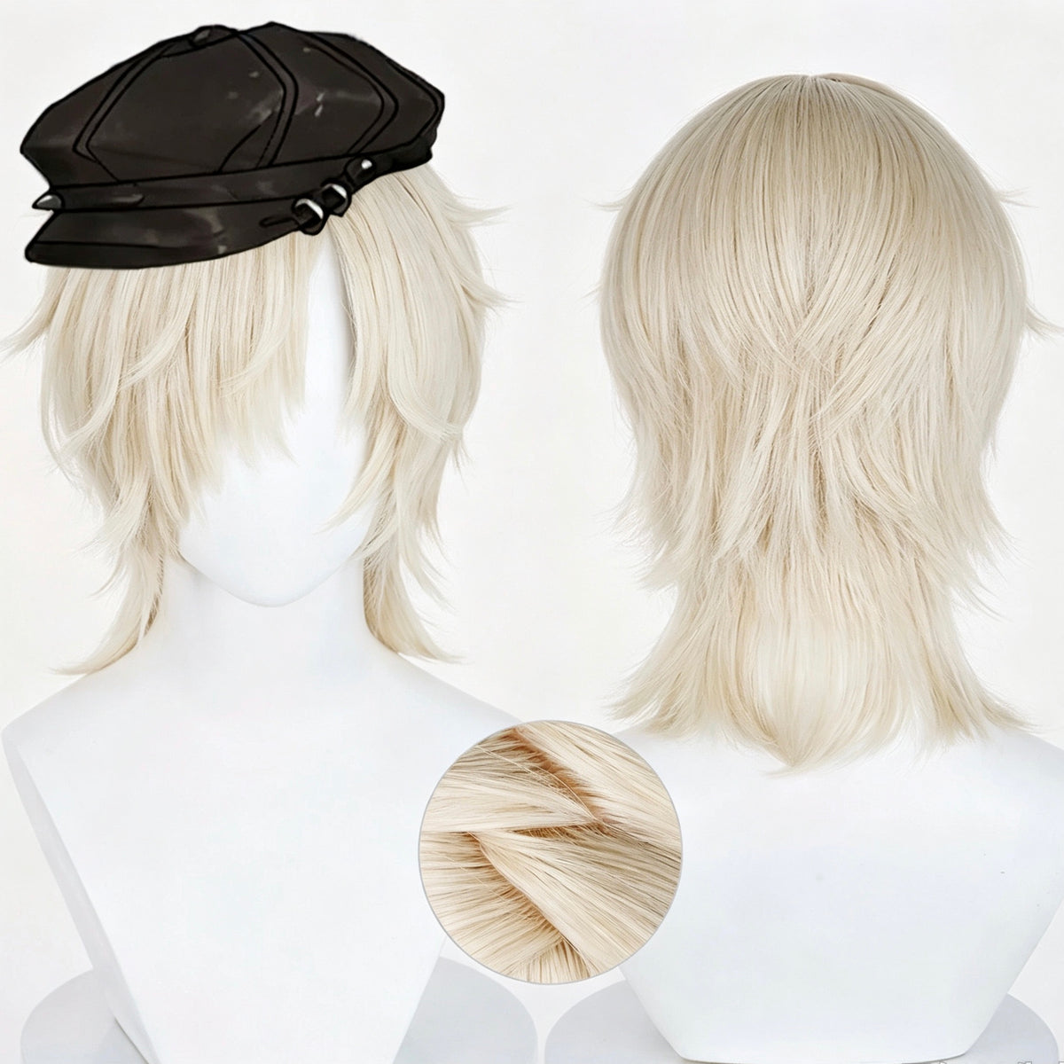 IdentityV   Gravekeeper Andrew   Short   Golden Hair   Basic   Wig