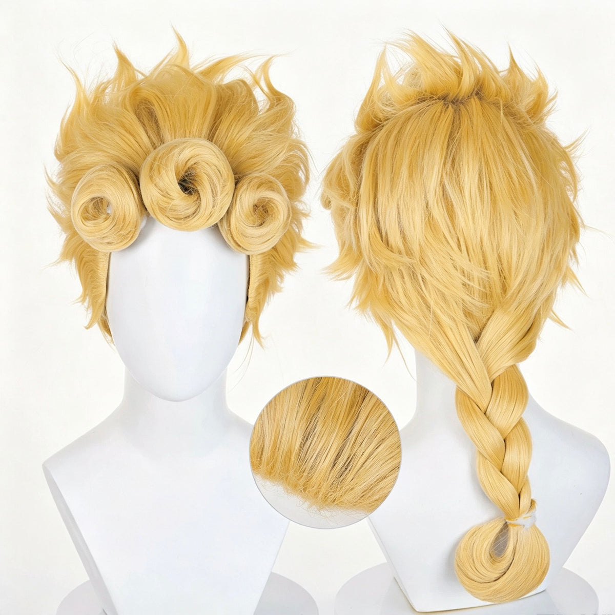 JoJo's   Bizarre Adventure   Giorno Giovanna   Long   Yellow Hair   Basic   Wig