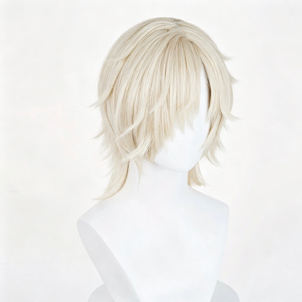 IdentityV   Gravekeeper Andrew   Short   Golden Hair   Basic   Wig