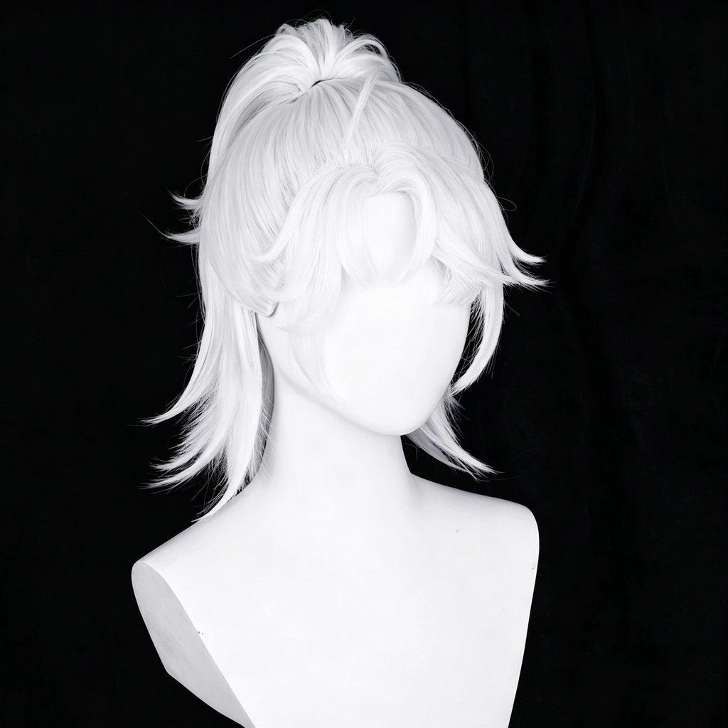 IdentityV   Prisoner Luca   Balsa   (B.Duck Rice)   Short   Silver White   Hair   Basic   Wig