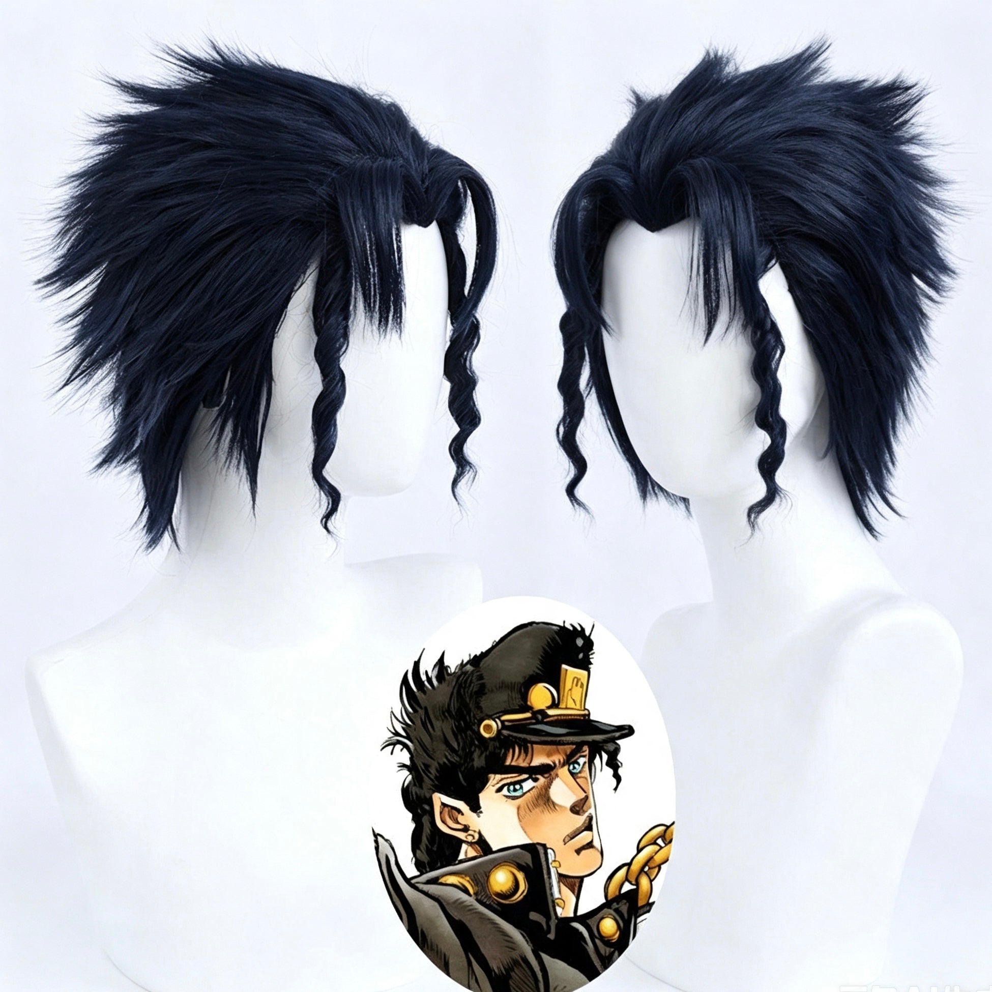 JoJo's   Bizarre Adventure   Kujo   Jotaro Short   Black   Hair   Basic Wig