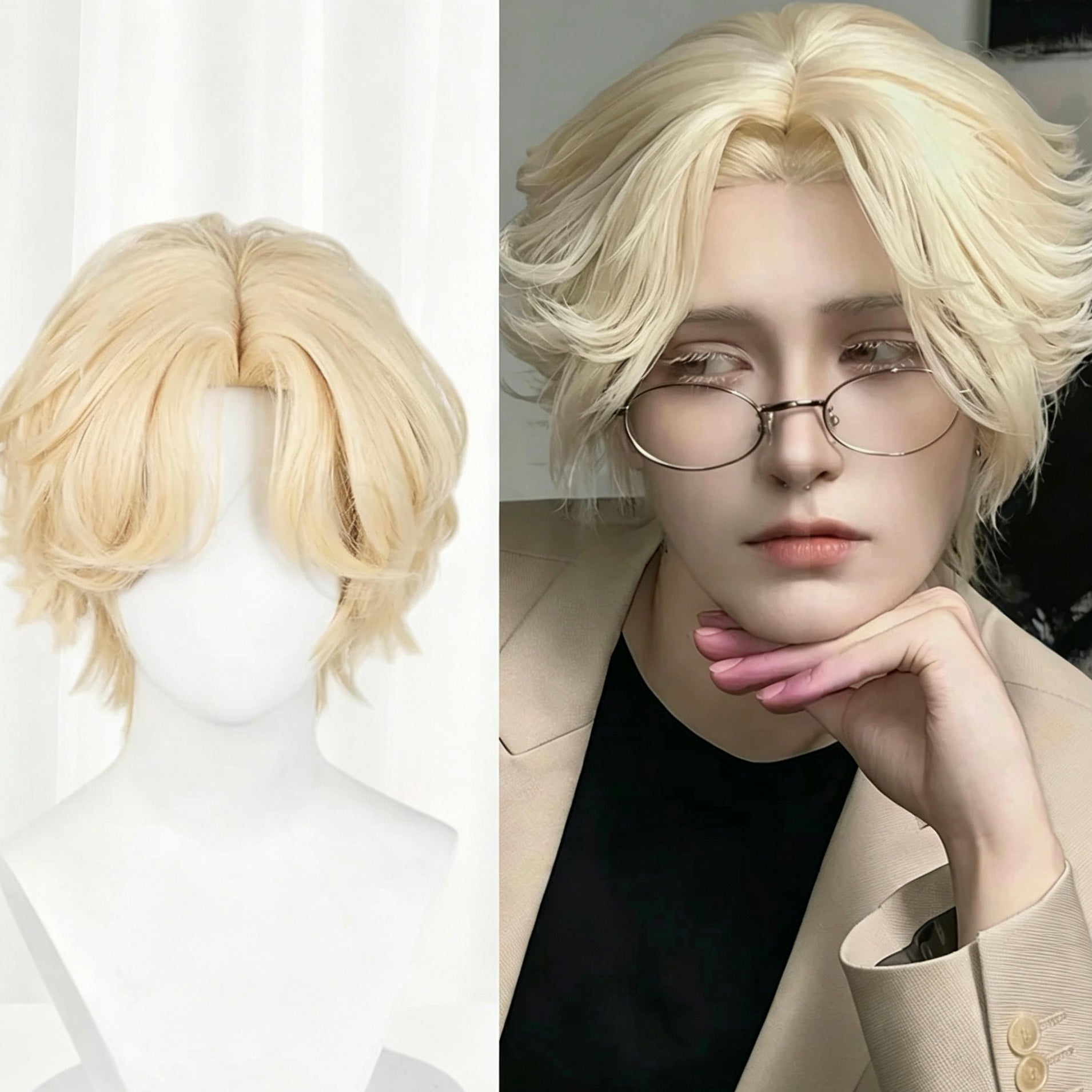 Alien   Stage   Luka   Short Golden   Hair   Basic   Wig