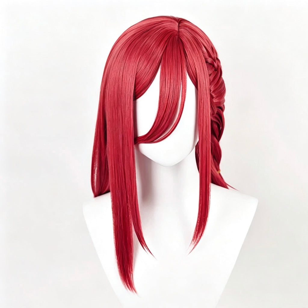Blue   Lock   Chigiri Hyoma   Long Red   Hair   Basic   Wig