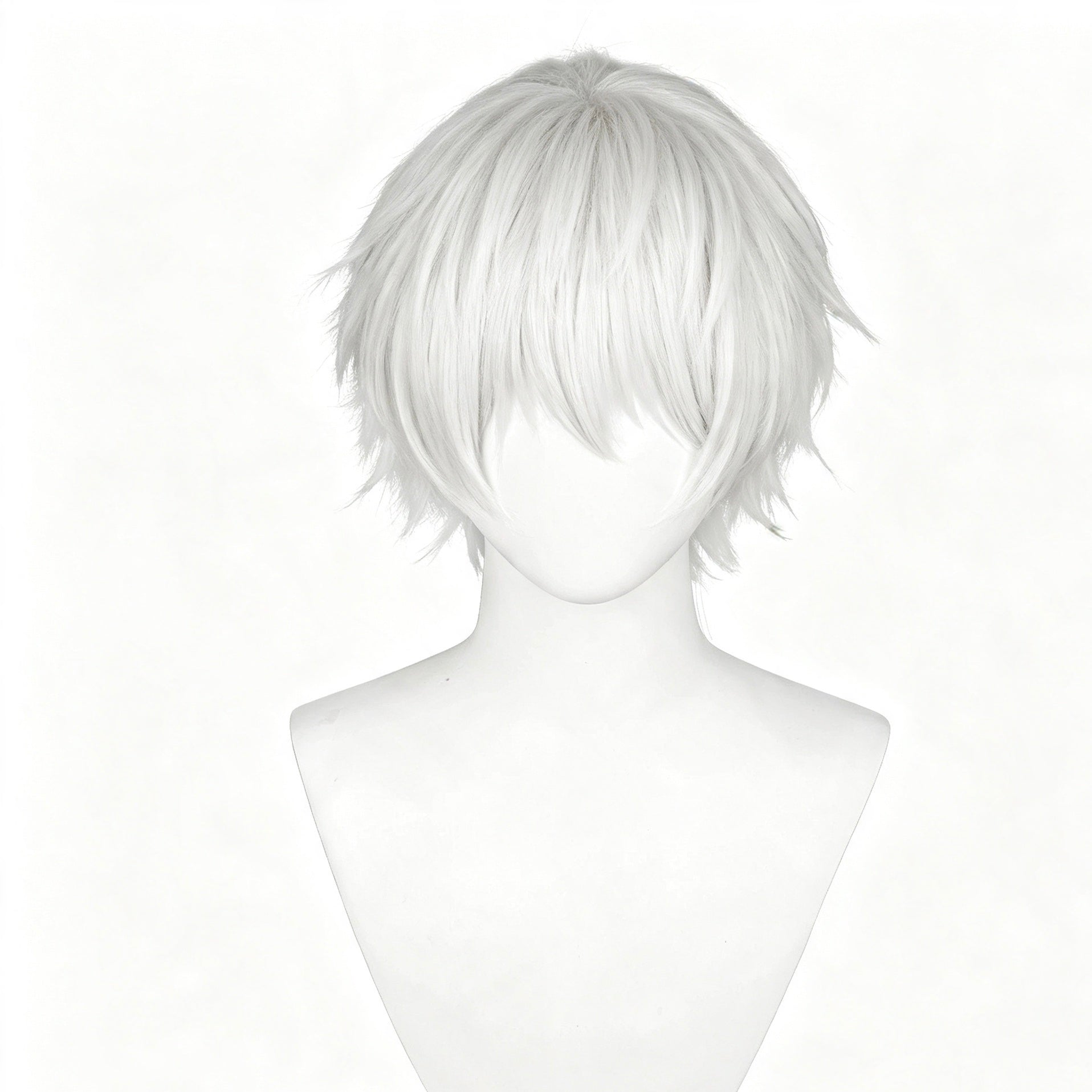 Tokyo   Ghoul   Kaneki Ken   /   Gojo   Short   White Hair   Basic   Wig