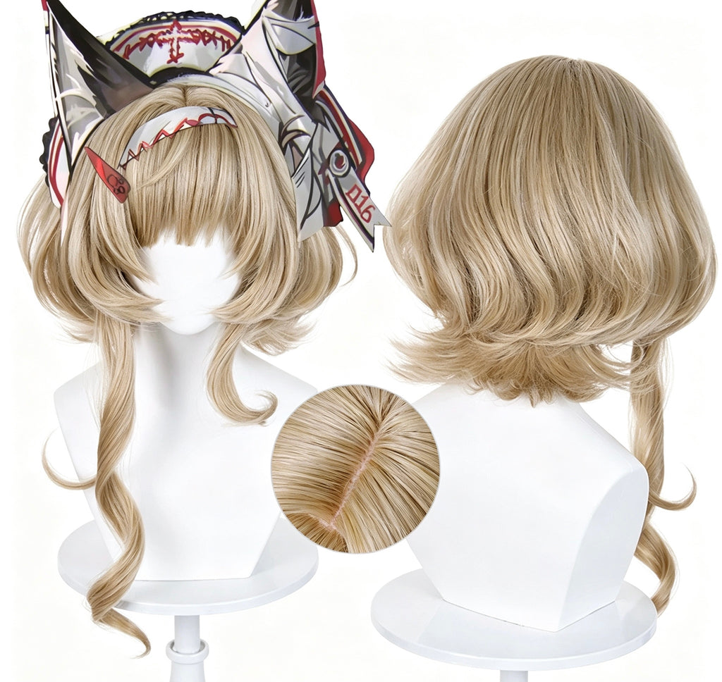 Arknights   Haze   Long Blonde   Hair   Basic   Wig