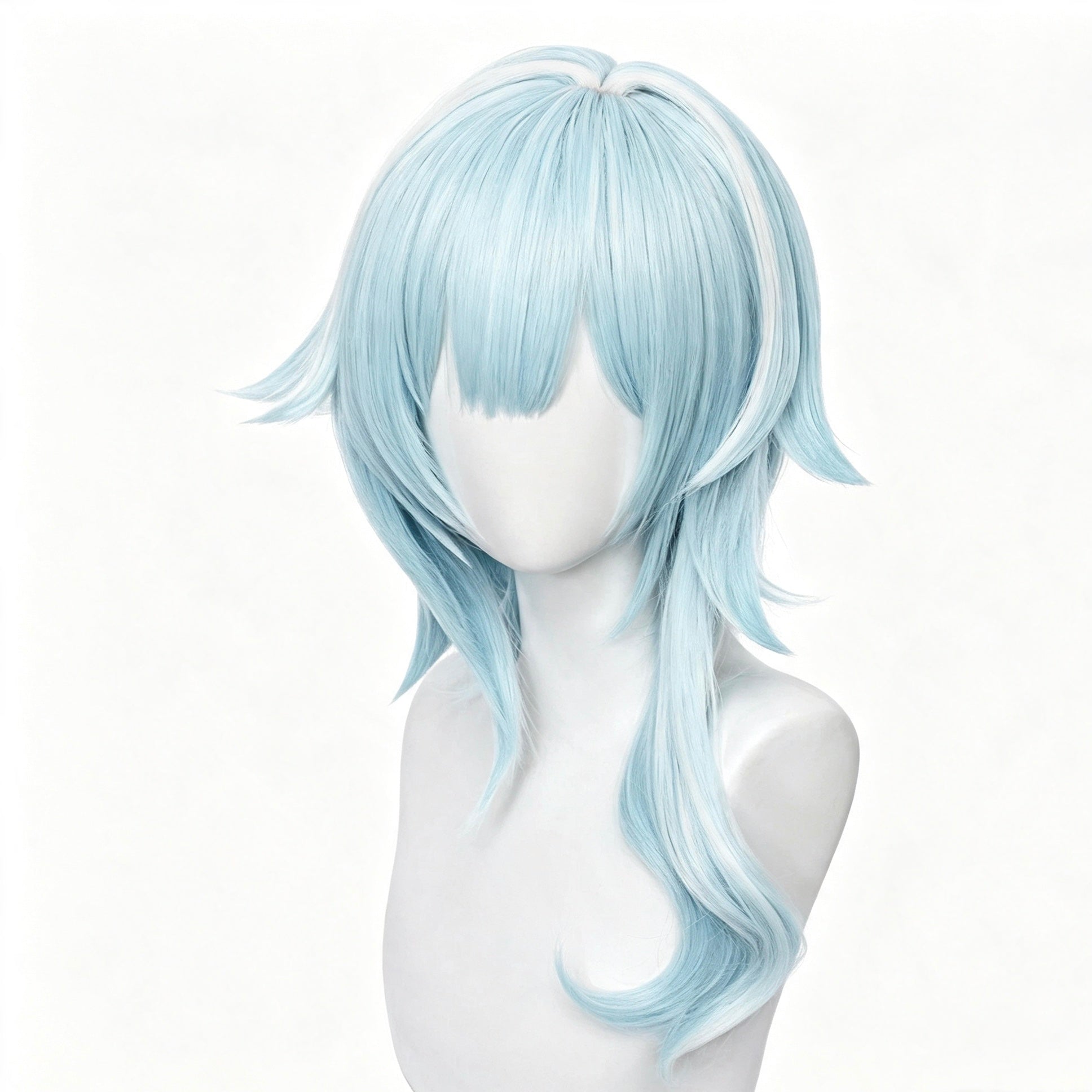 Genshin   Impact   Eula Lawrence   Long   Bule Hair   Basic   Wig