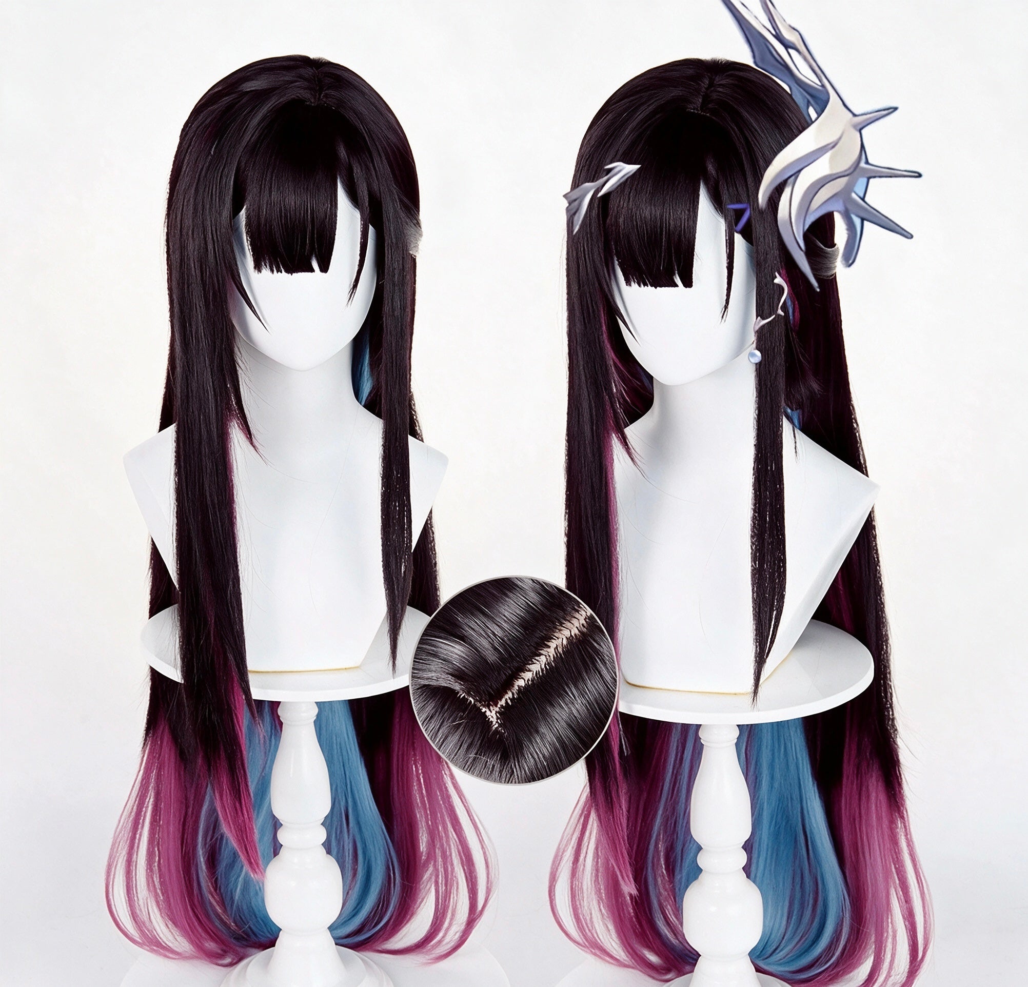 Honkai Star Rail Hertae Cosplay Wig Amphoreus Style Gradient Color Custom Wig