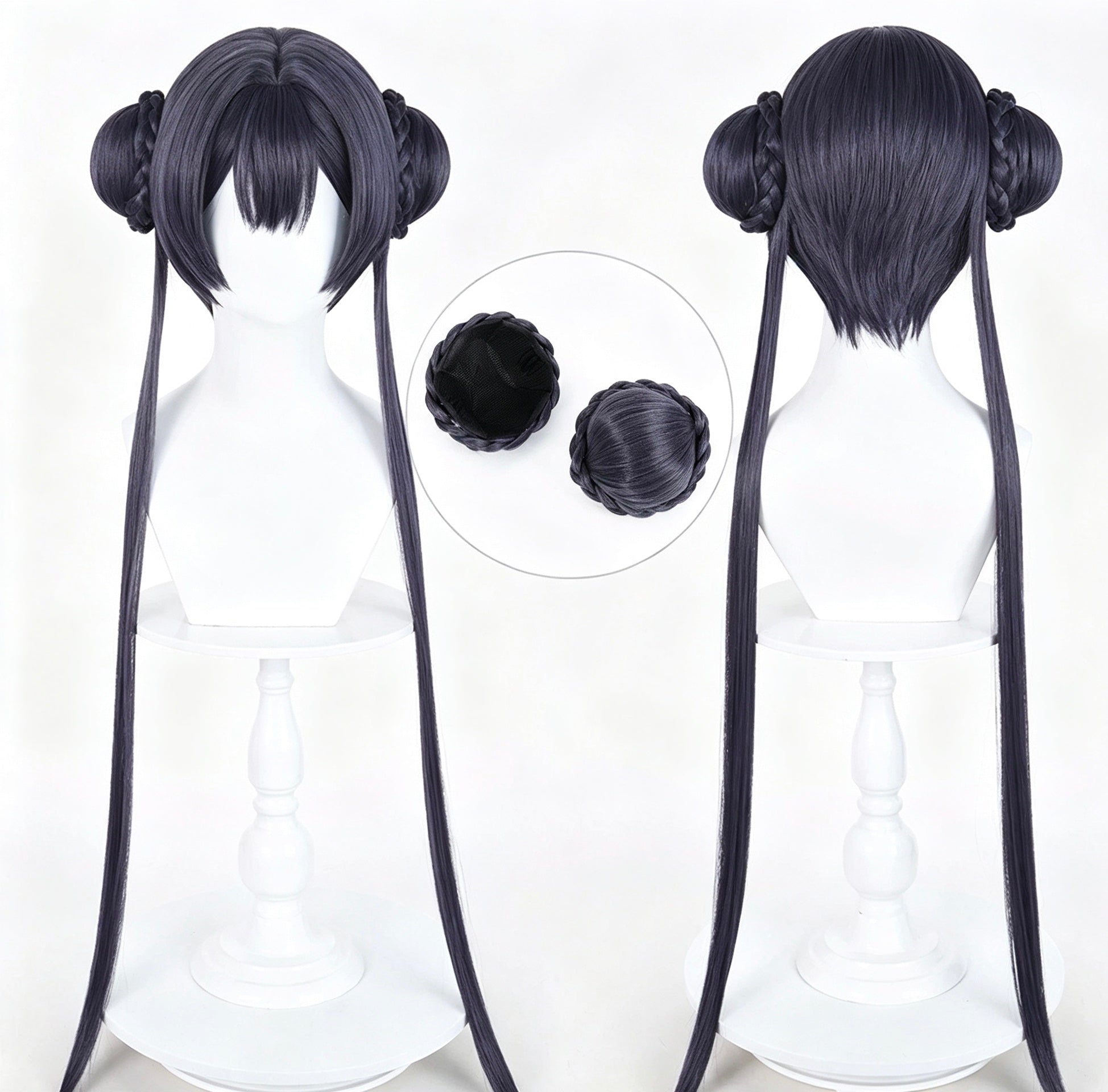 Blue   Archive   Kisaki Dark   Blue   Black   Bun Basic   Wig