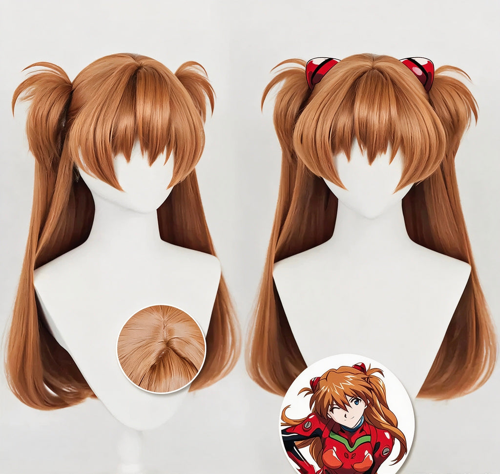 EVA   Asuka   Langley Soryu   Long Brown/Orange   Hair Basic   Wig