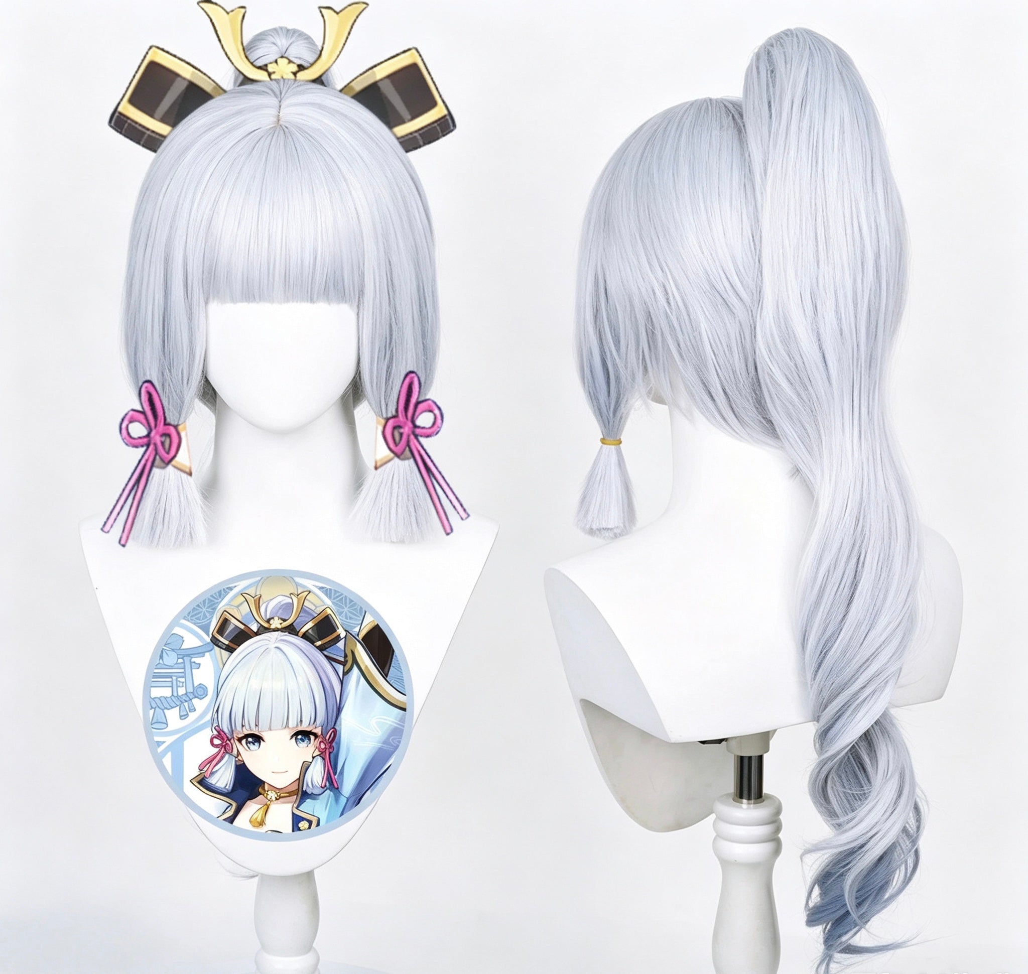Genshin   Impact Kamisato   Ayaka   Blue Long   Hair   Basic   Wig