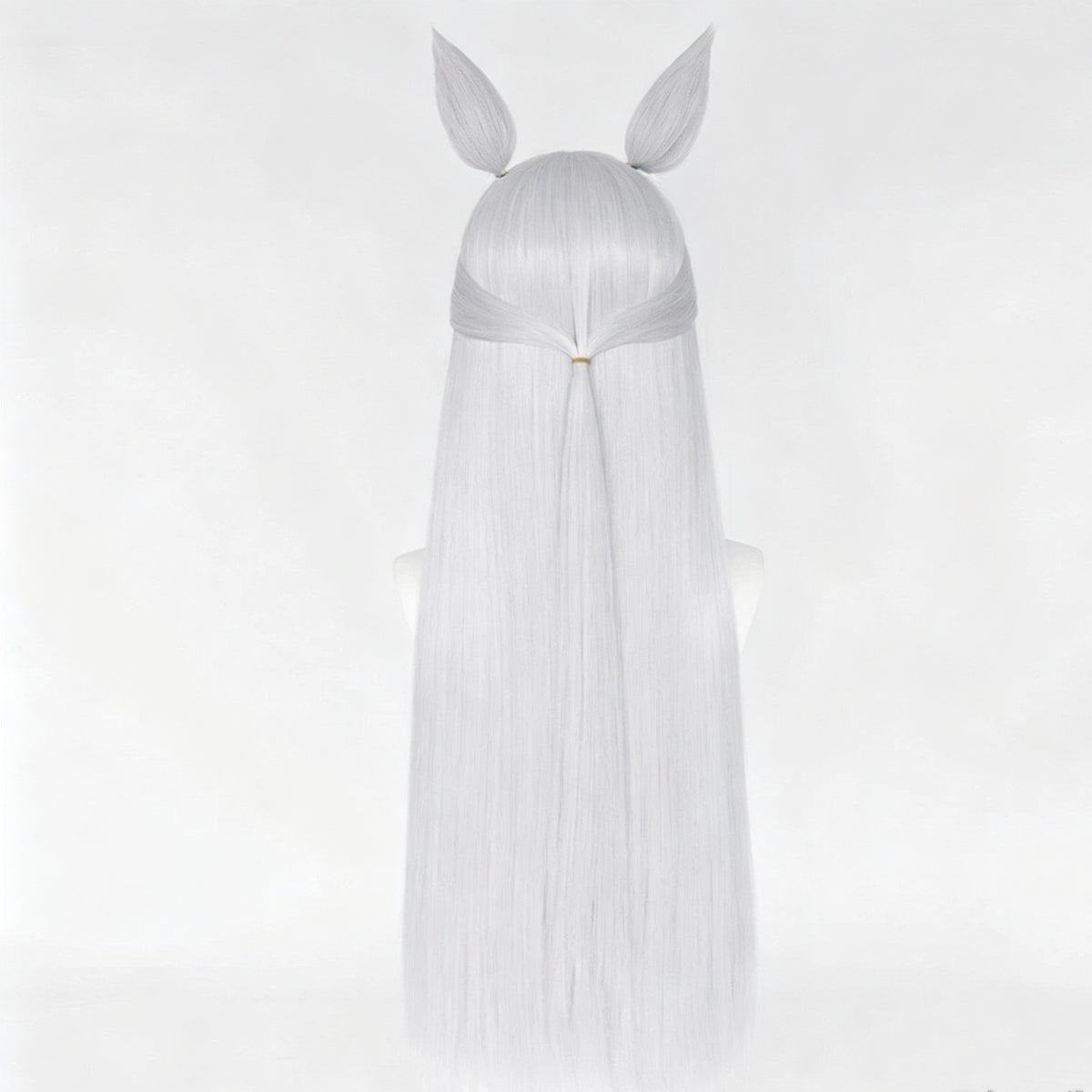 Uma   Musume   Gold Ship   Silver   Gray   Purple Full   Fringe   Long Straight   Basic   Wig