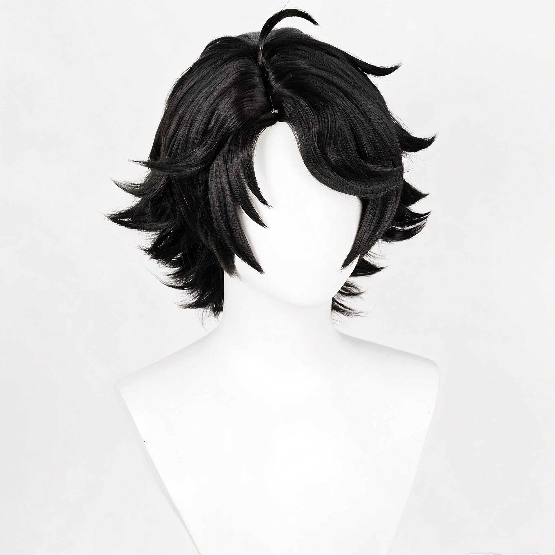 IdentityV   Prospector Norton(Fool's   Gold) Short   Black   Hair   Basic Wig