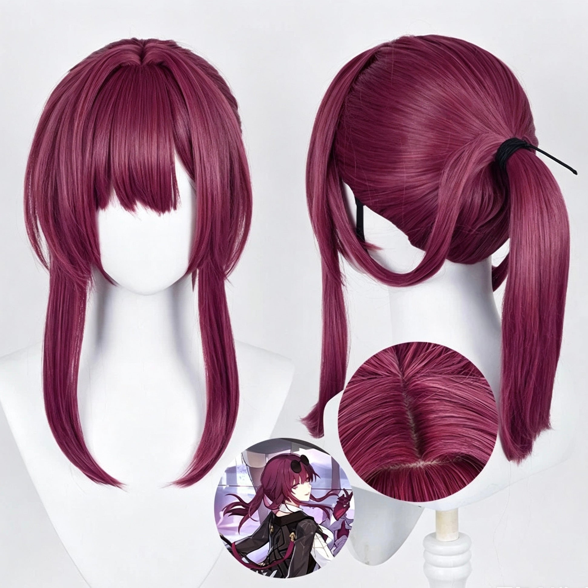 Honkai:   Star   Rail   Kafka Long   Red   Hair   Basic Wig