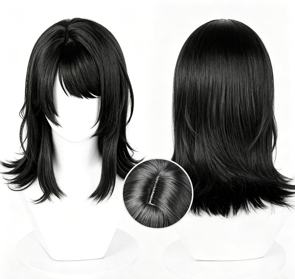 BanG   Dream!   It's MyGO!!!!!   Umiri   Yahata Short   Black/Grey   Hair Basic   Wig