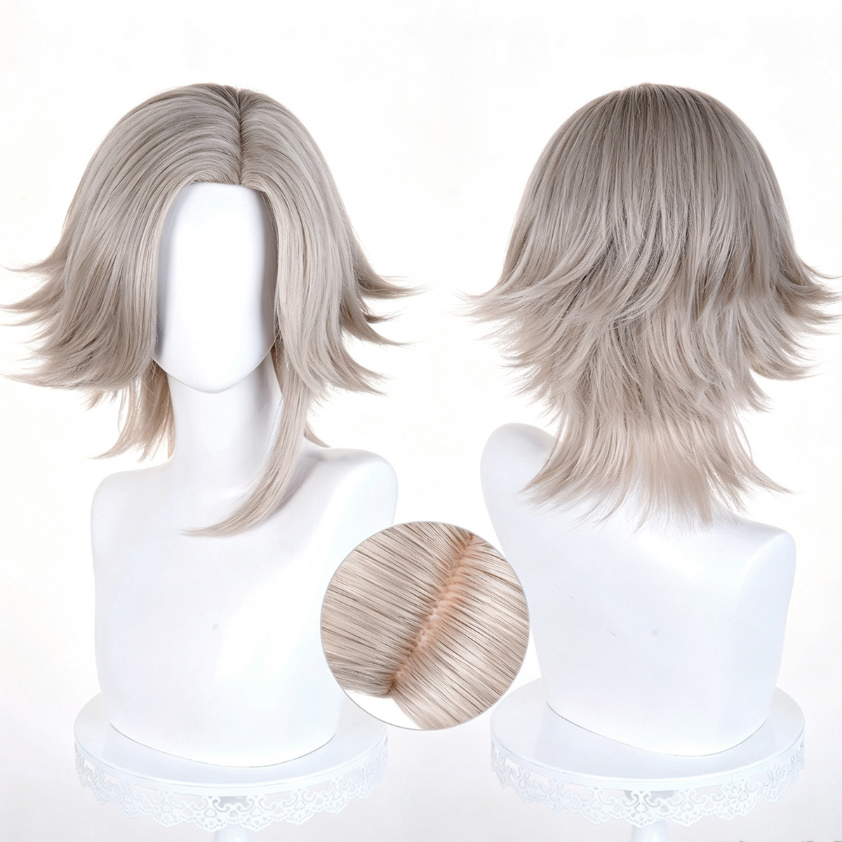 Eito   Aotsuki   Wig   – Short   Gray   Basic Cosplay   Wig