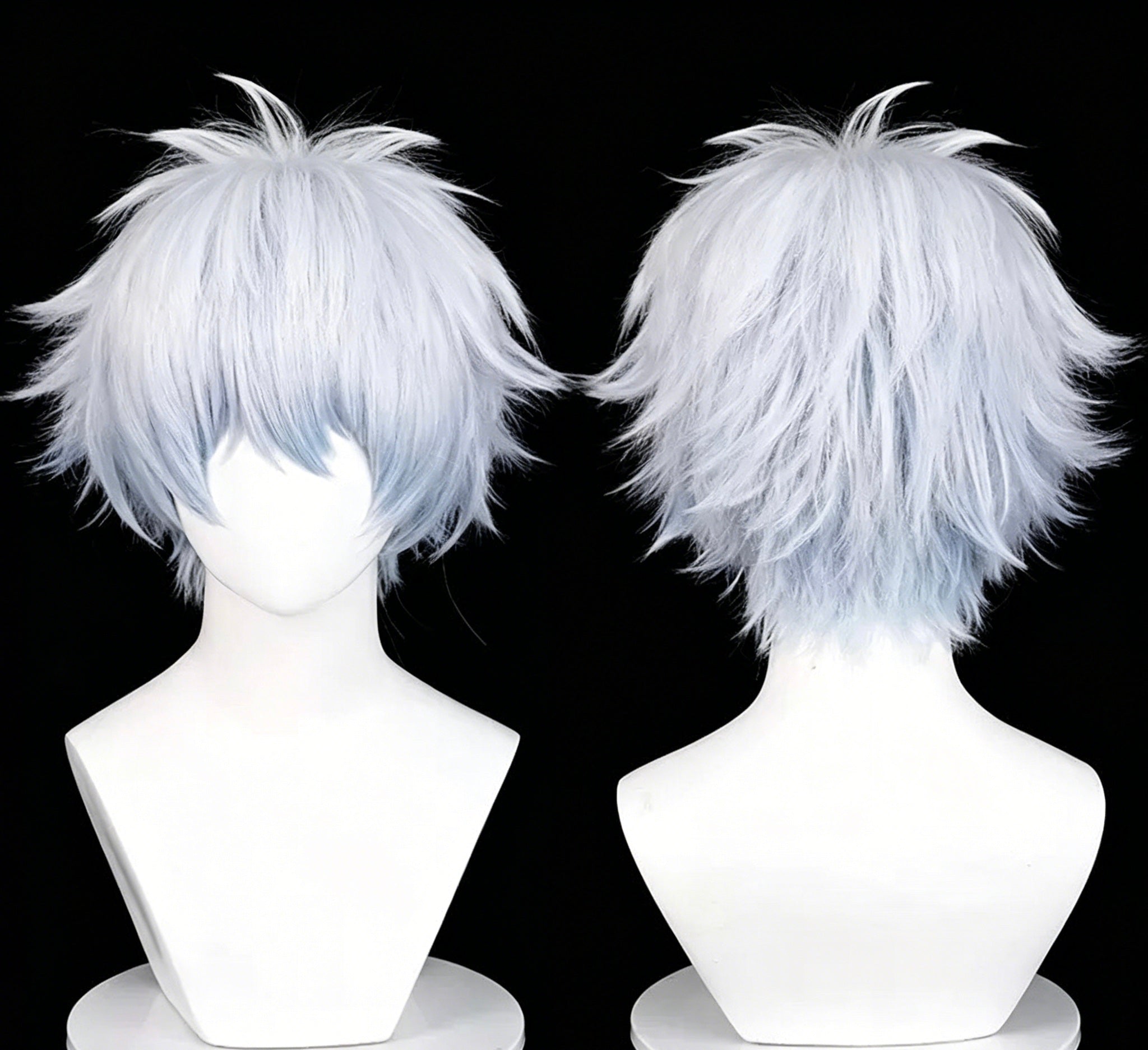 Gintama   Gintoki Sakata   Short   Silver Hair   Basic   Wig