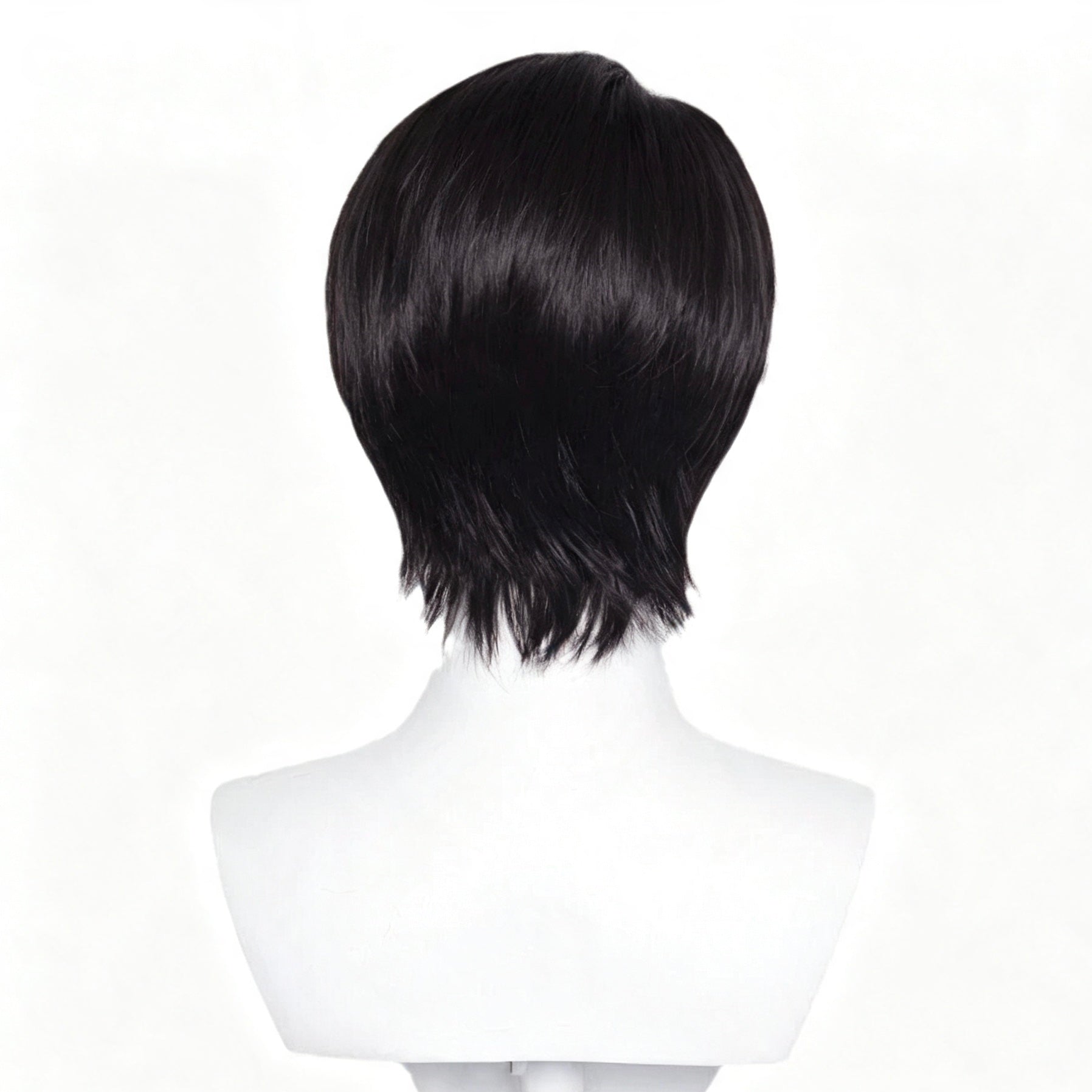 Jujutsu   Kaisen   Yuta Okkotsu   Jet   Black   3:7 Parted   Short   Basic   Wig