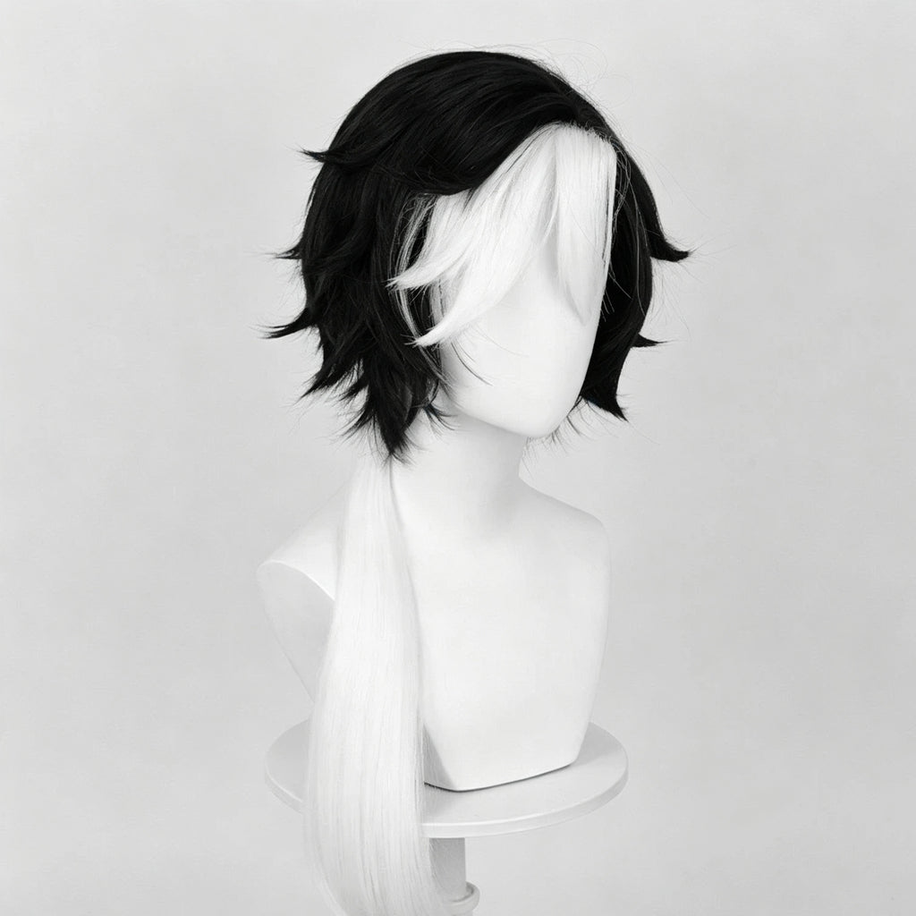 IdentityV Photographer   Joseph Desaulniers(D.M.) Black White/Silver   Hair   Basic Wig