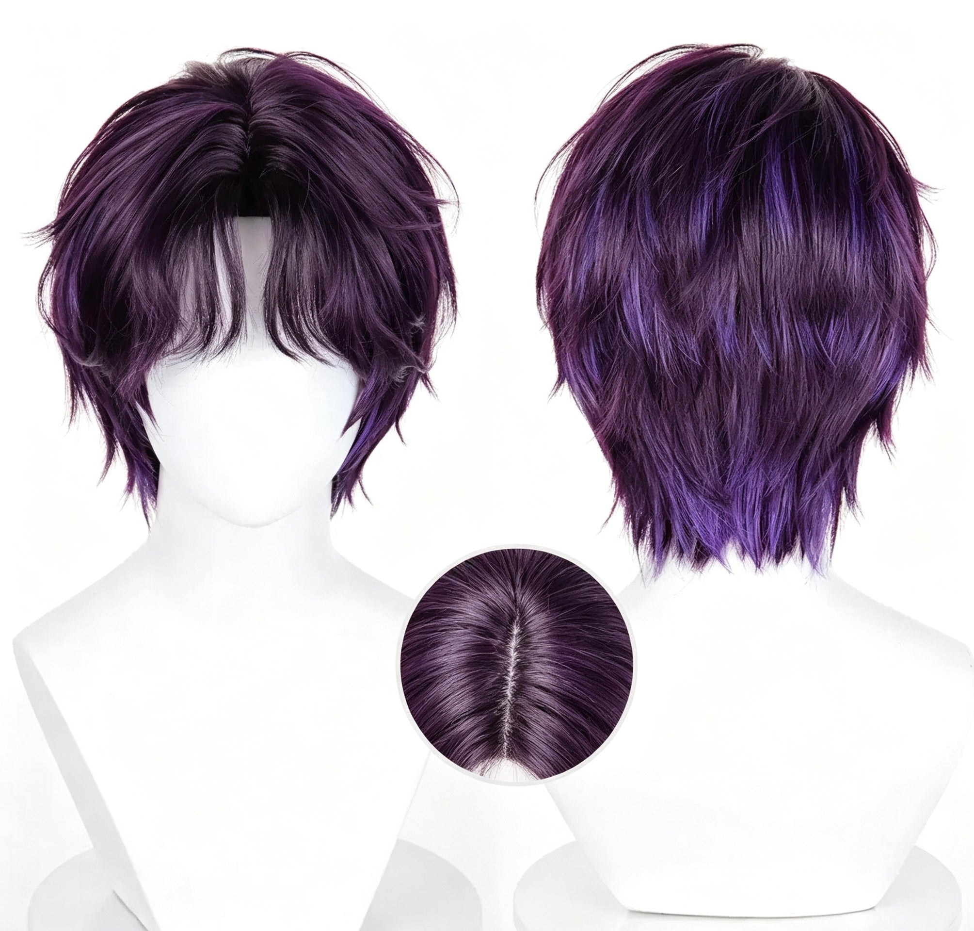 Rafayel Cosplay Wig | Love and Deepspace Character Wig | Styled Ready-to-Wear Cosplay Hair