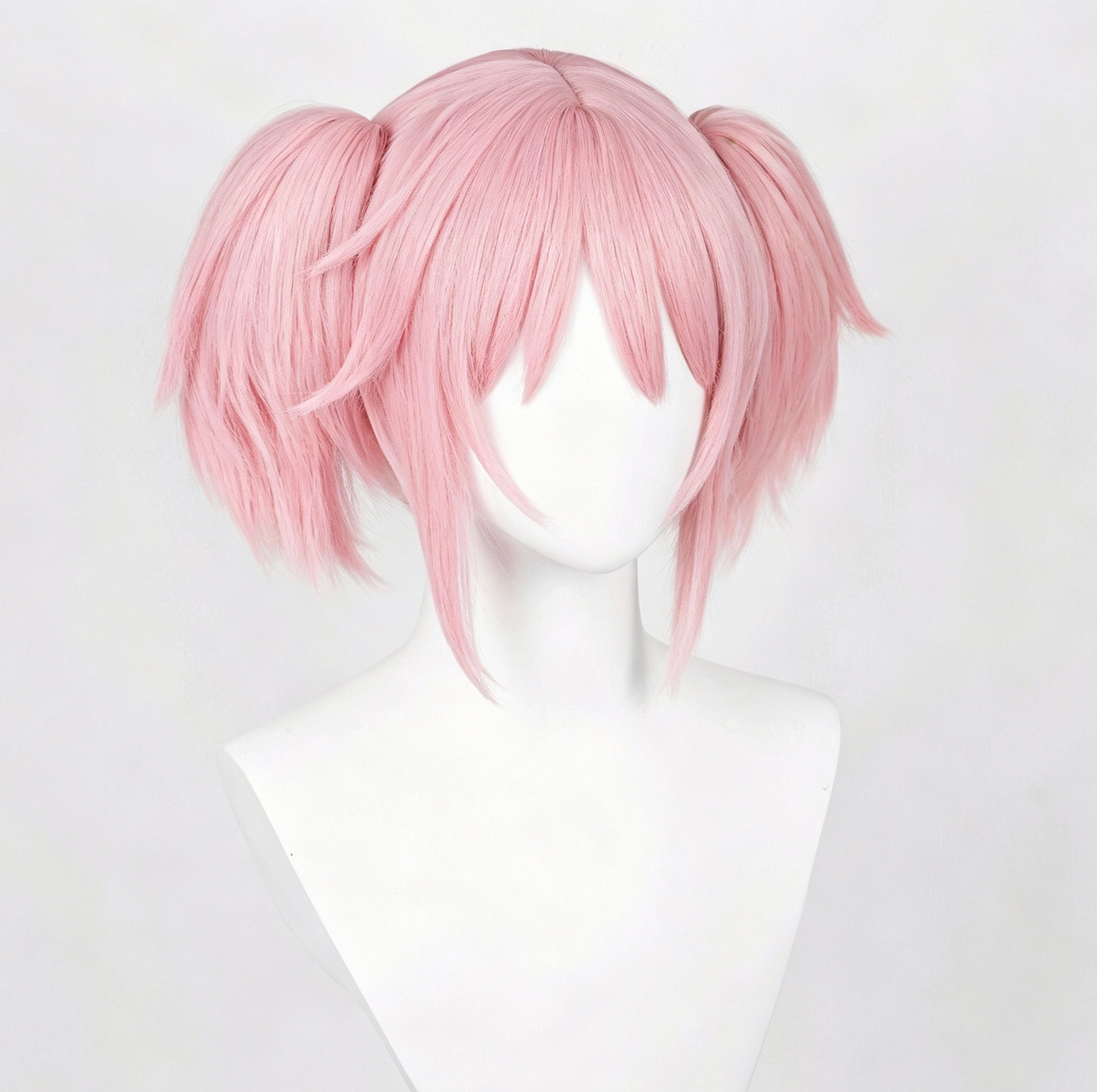 Puella   Magi   Madoka Magica   Kaname Madoka   Peruca   curta de   cabelo   rosa   básica