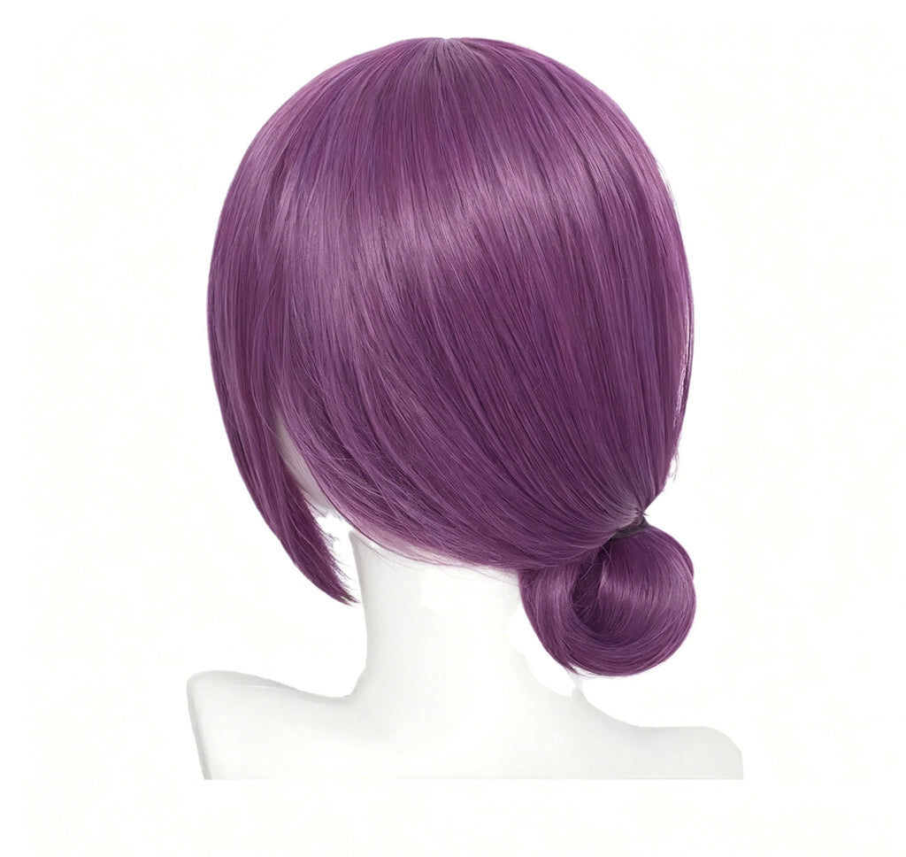 Chainsaw   Man   Reze Short   Purple   Hair   Basic Wig $45.99