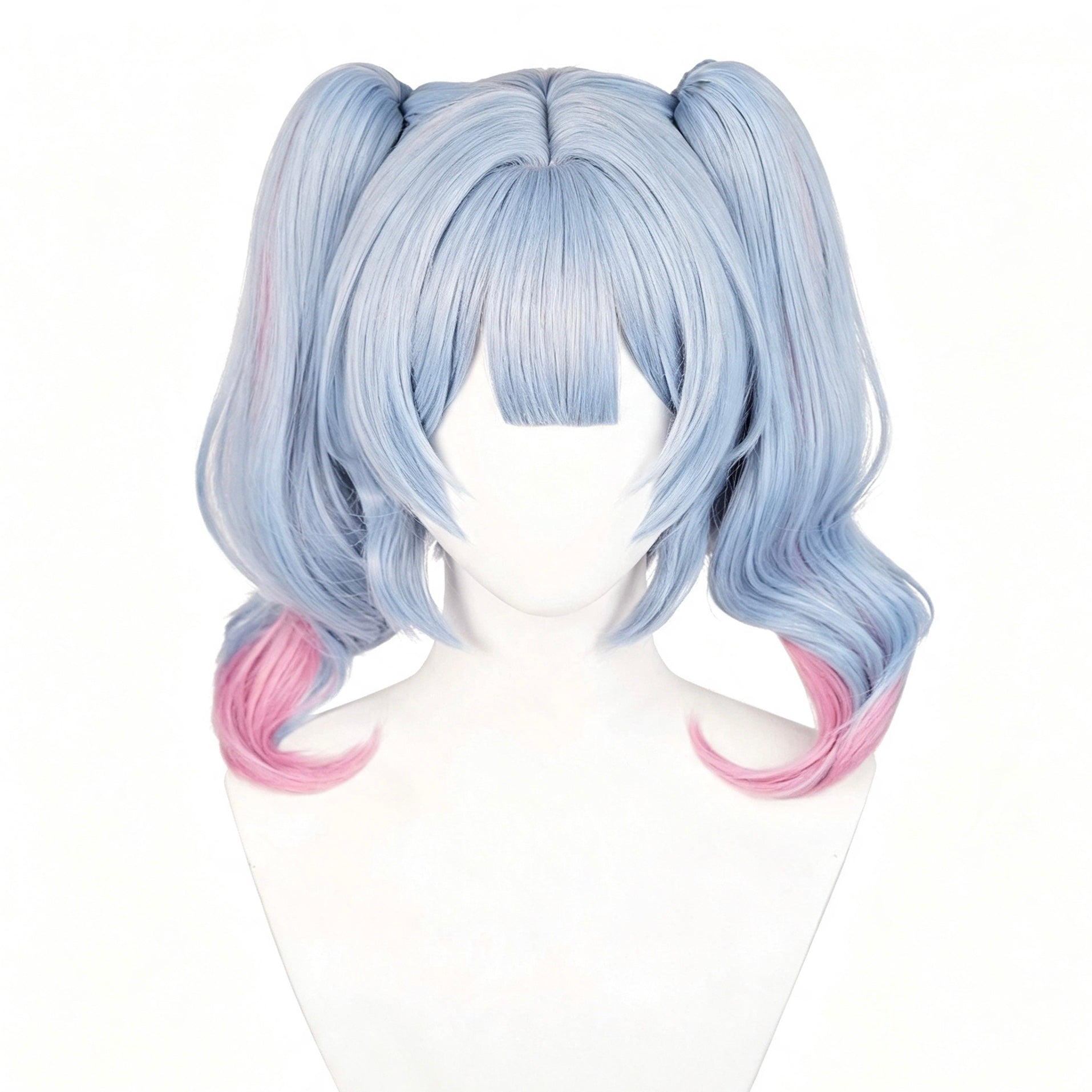 Virtual   Singer   Hatsune Miku   Rabbit   Hole   Long Blue   Pink   Hair   Basic wig