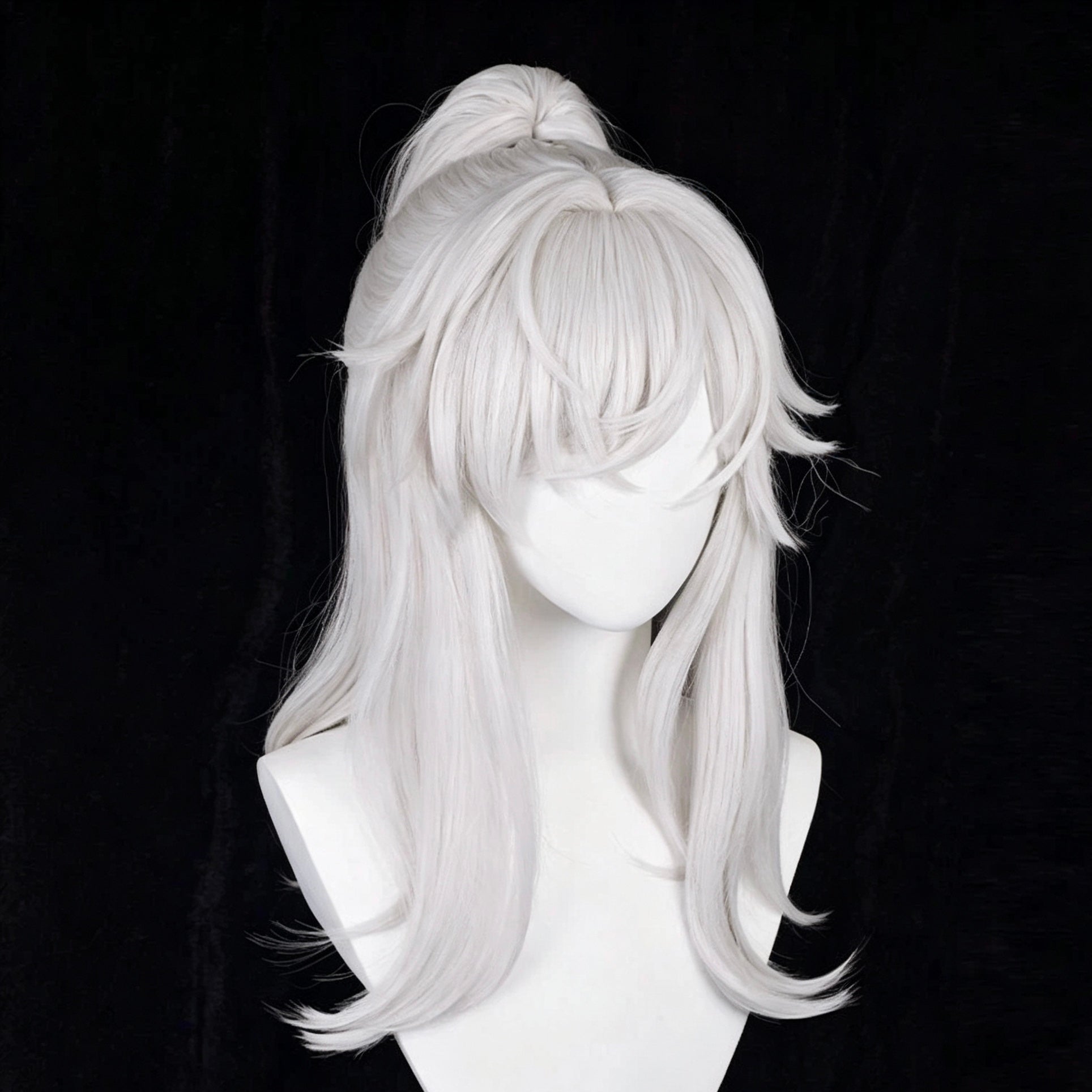 Honkai:   Star   Rail   Jing Yuan   Long   White   Hair Basic   Wig