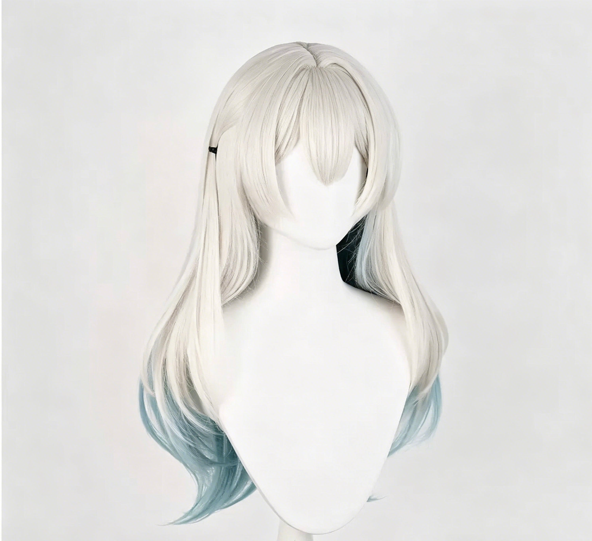 Honkai:   Star   Rail   Firefly Long   Grey   Green   Hair Basic   Wig