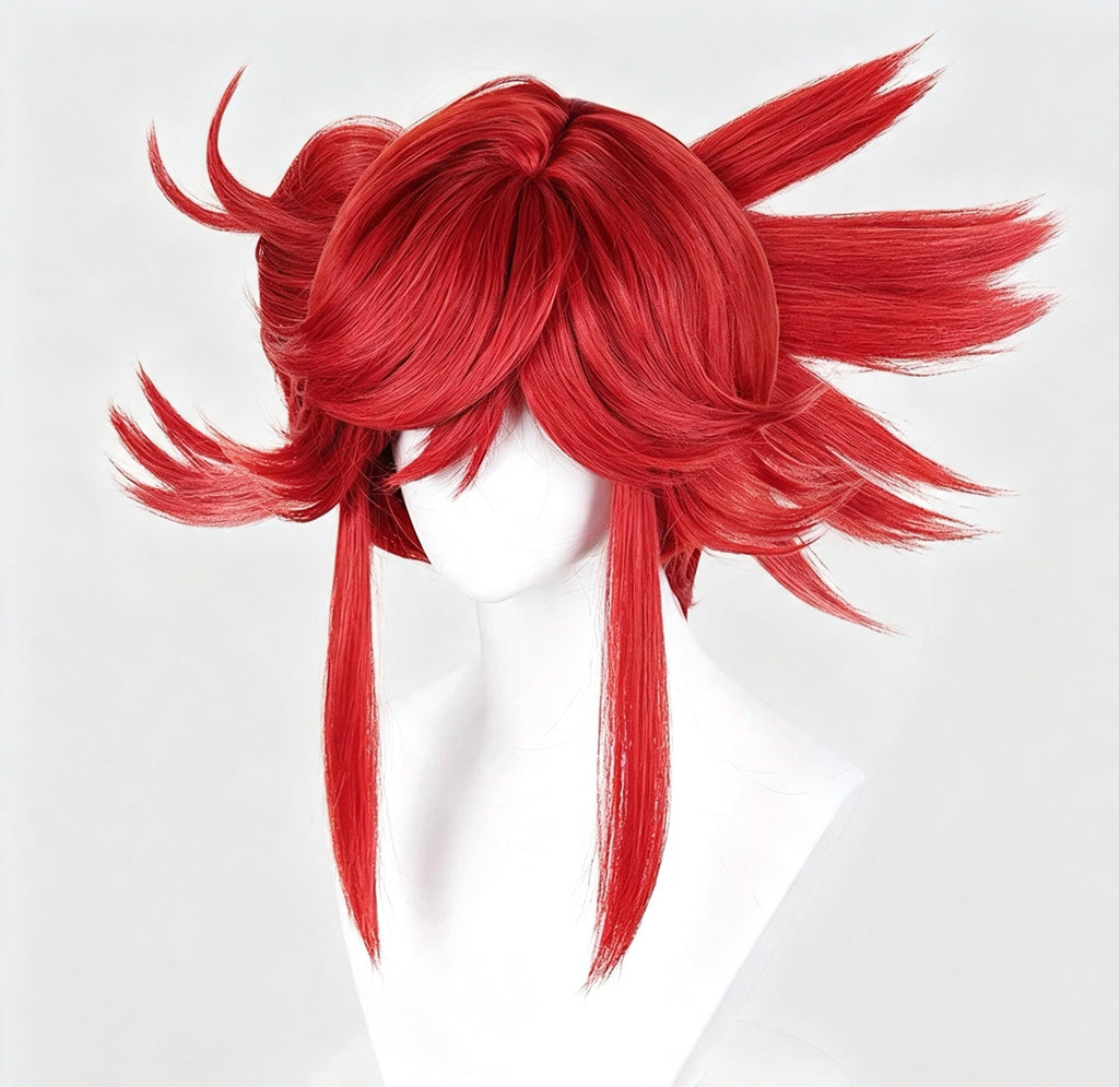 Gachiakuta   Riyo Reaper   Short  Red   Hair   Basic   Wig