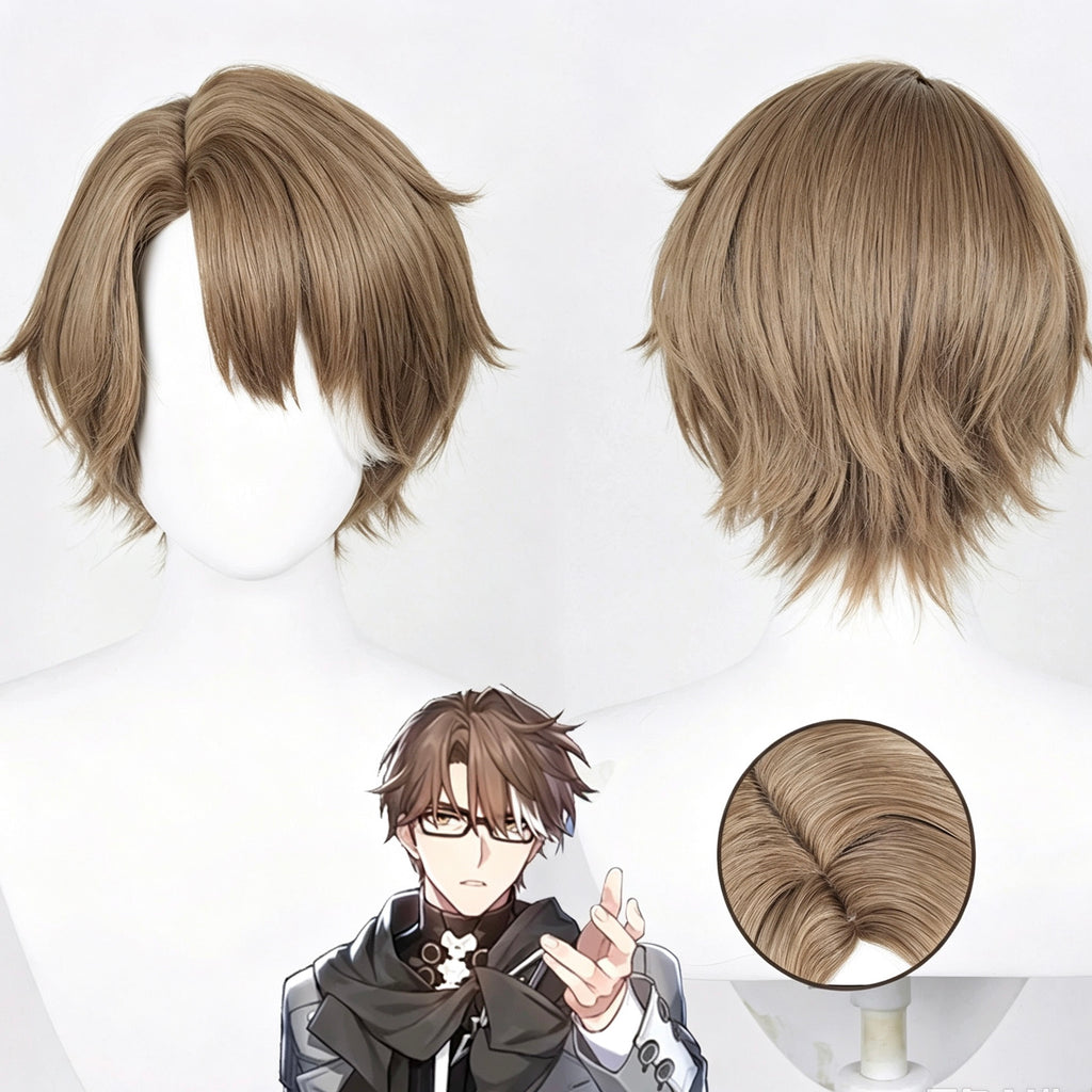 Honkai:   Star   Rail   Welt Short   Brown   Hair   Basic Wig