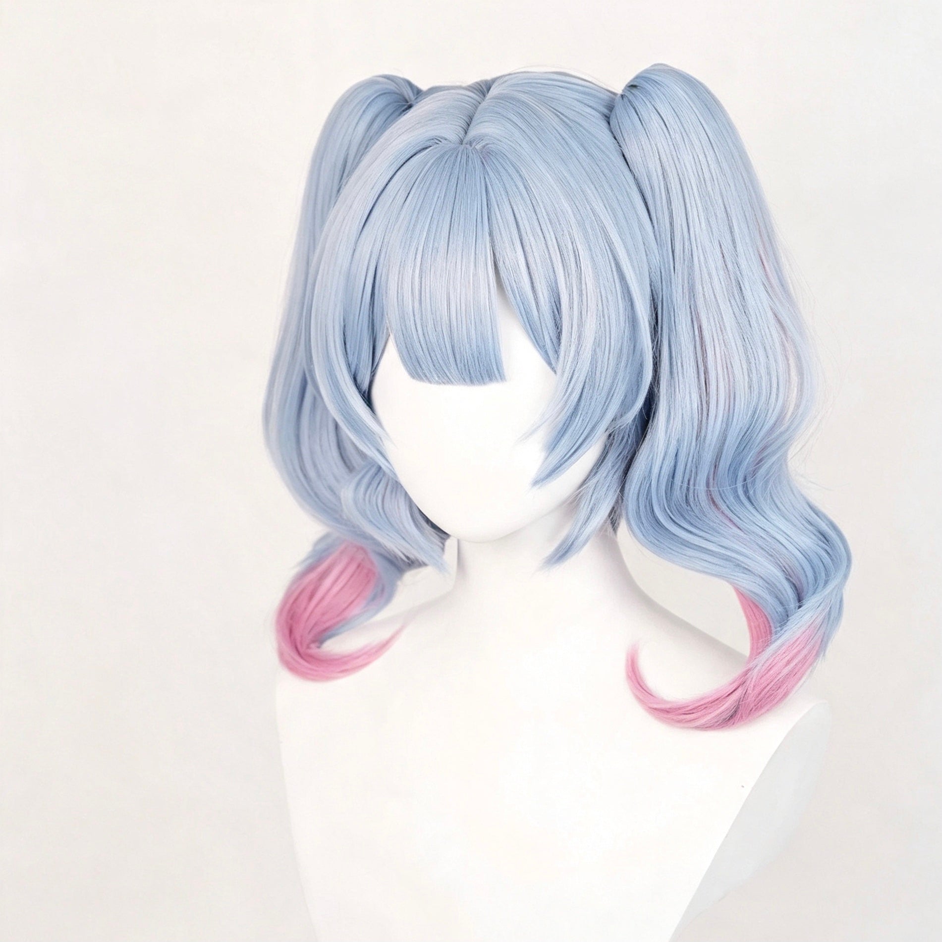 Virtual   Singer   Hatsune Miku   Rabbit   Hole   Long Blue   Pink   Hair   Basic wig