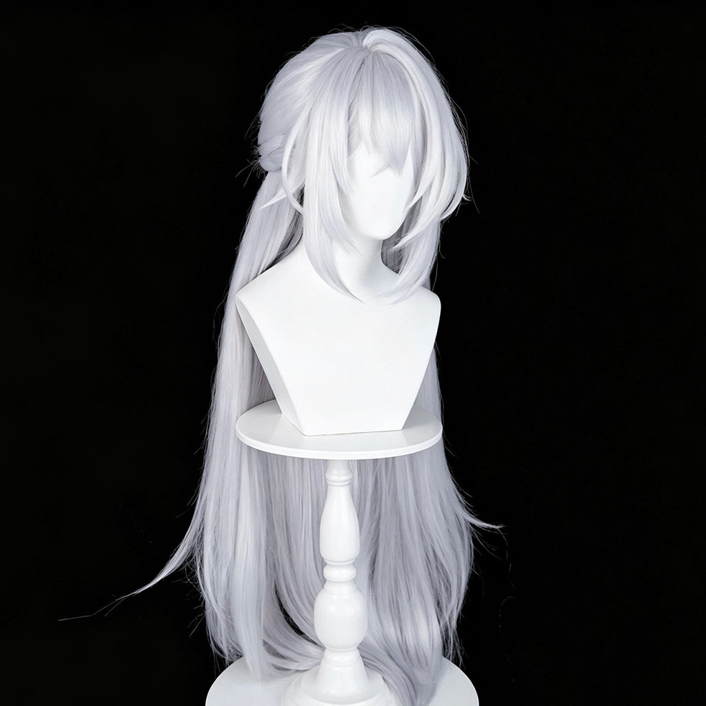 Zenless   Zone   Zero Severian   Pure   White Layered   Curly   Braid Basic   Wig