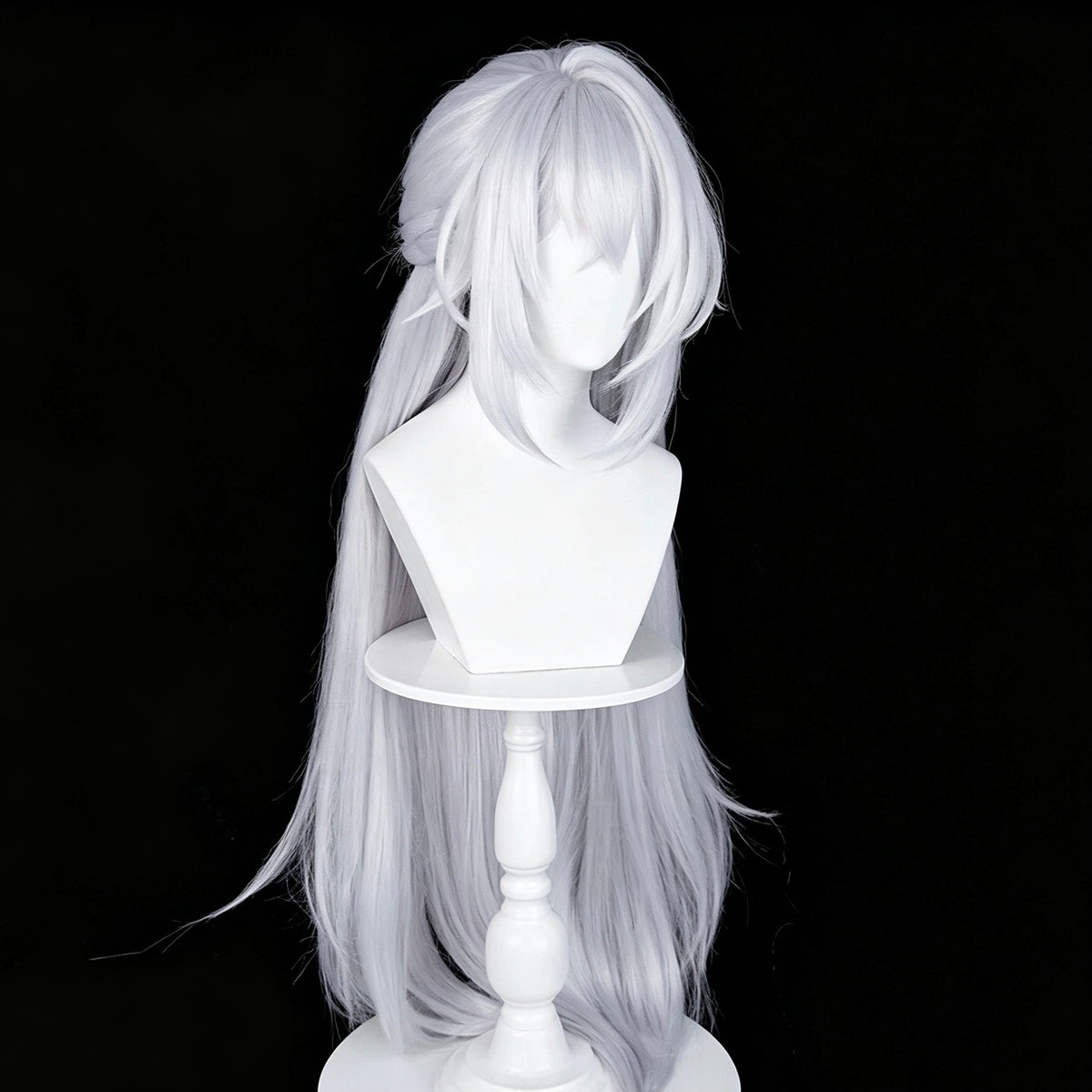 Zenless   Zone   Zero Severian   Pure   White Layered   Curly   Braid Basic   Wig
