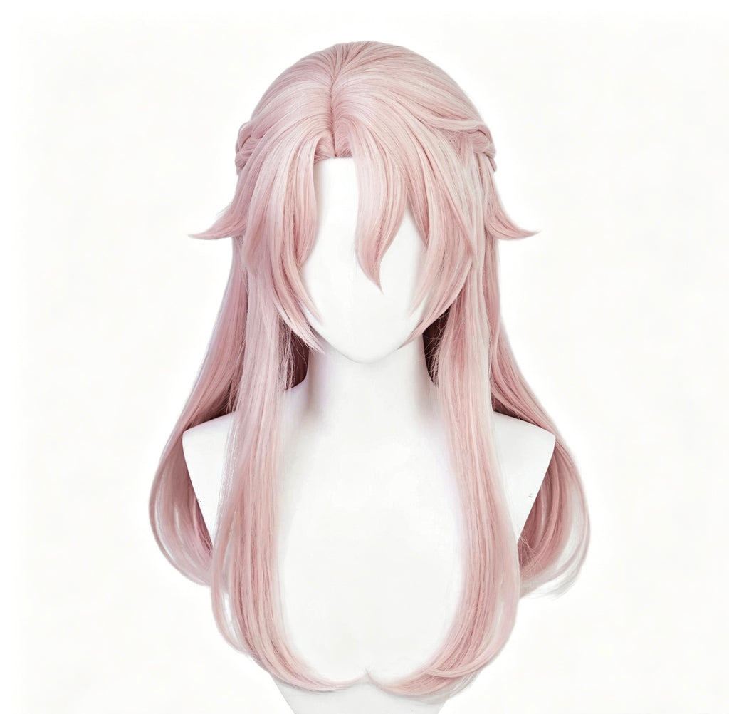 Honkai:   Star   Rail   Jiao qiu   Long   Pink   Hair Basic   Wig