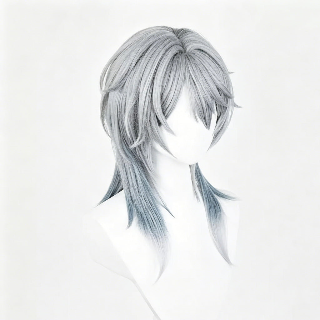 Honkai:   Star   Rail Sunday   Long   Grey   Hair Basic   Wig