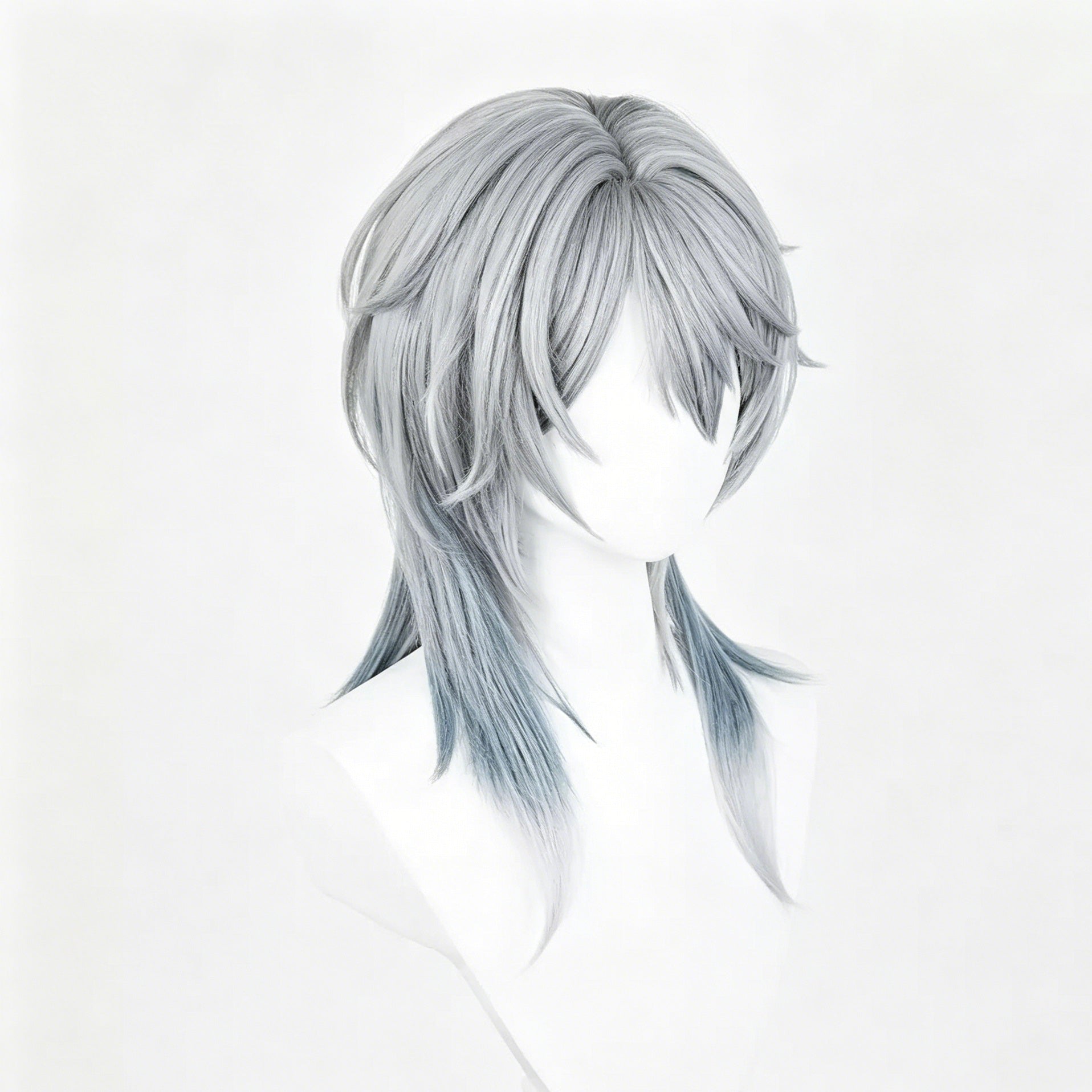Honkai:   Star   Rail Sunday   Long   Grey   Hair Basic   Wig
