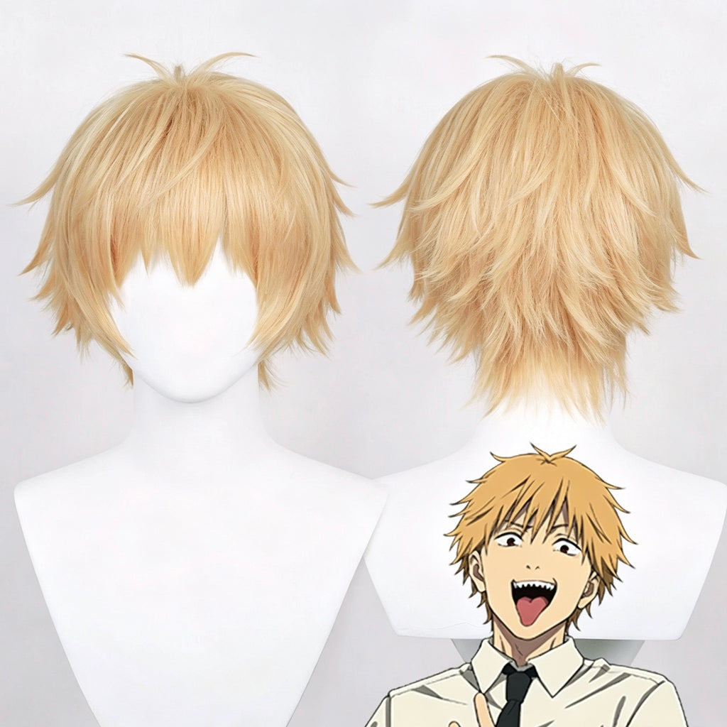 Chainsaw   Man   Denji Short   Golden   Hair Basic   Wig