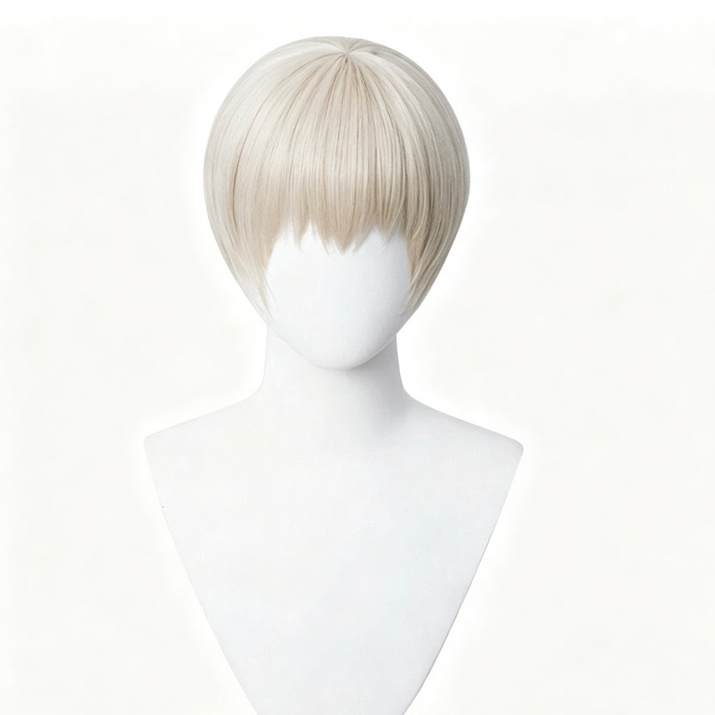Jujutsu   Kaisen Inumaki   Toge   Short white   Hair   Basic   Wig