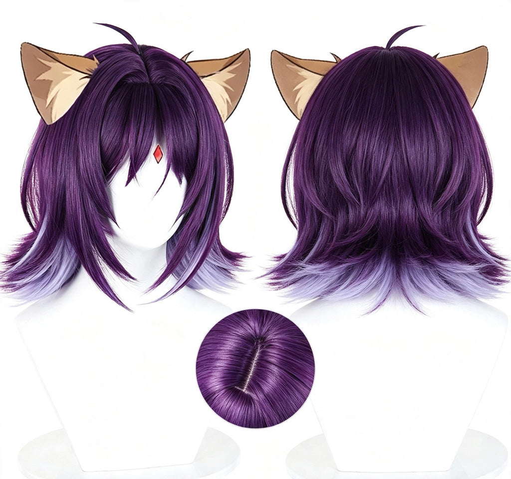 Chrono   Kaguya   Ayaha Sakayori   Short   Purple Hair   Basic   Wig