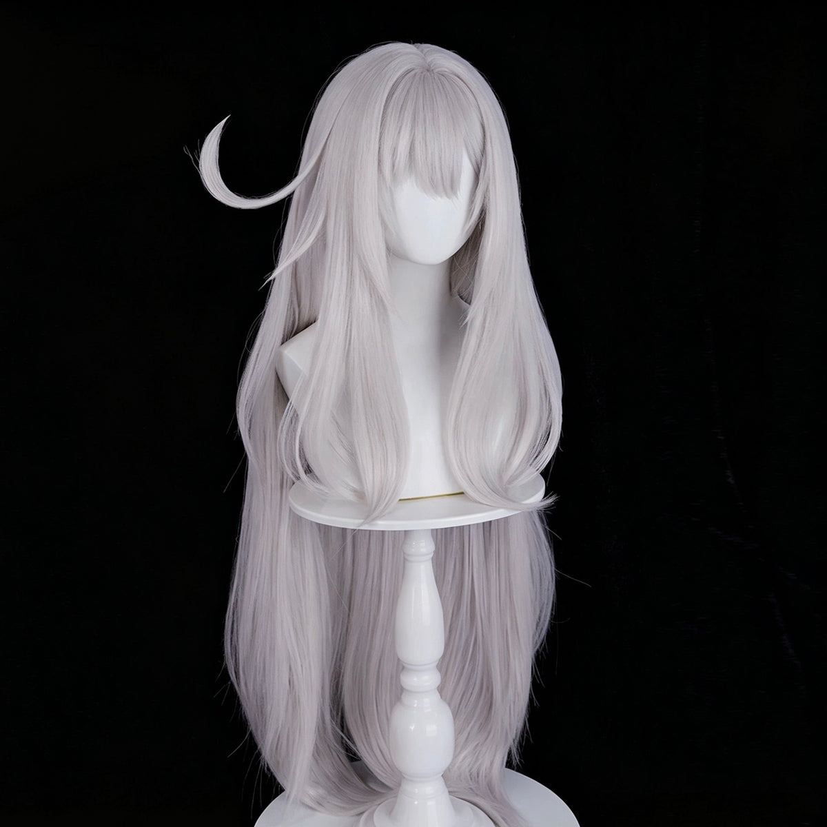 Genshin   Impact Ronova   Long   White Hair   Basic   Wig