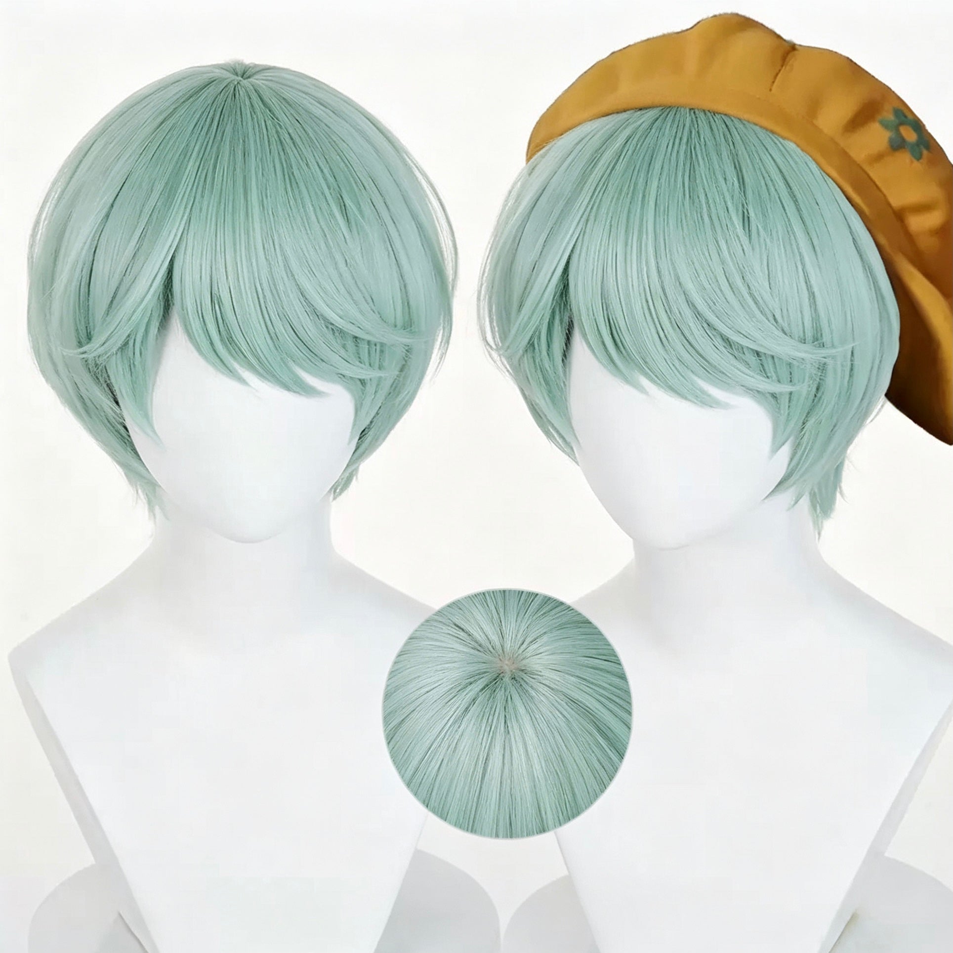 KPop   Demon   Hunters Baby   Short   Green   Hair Basic   Wig