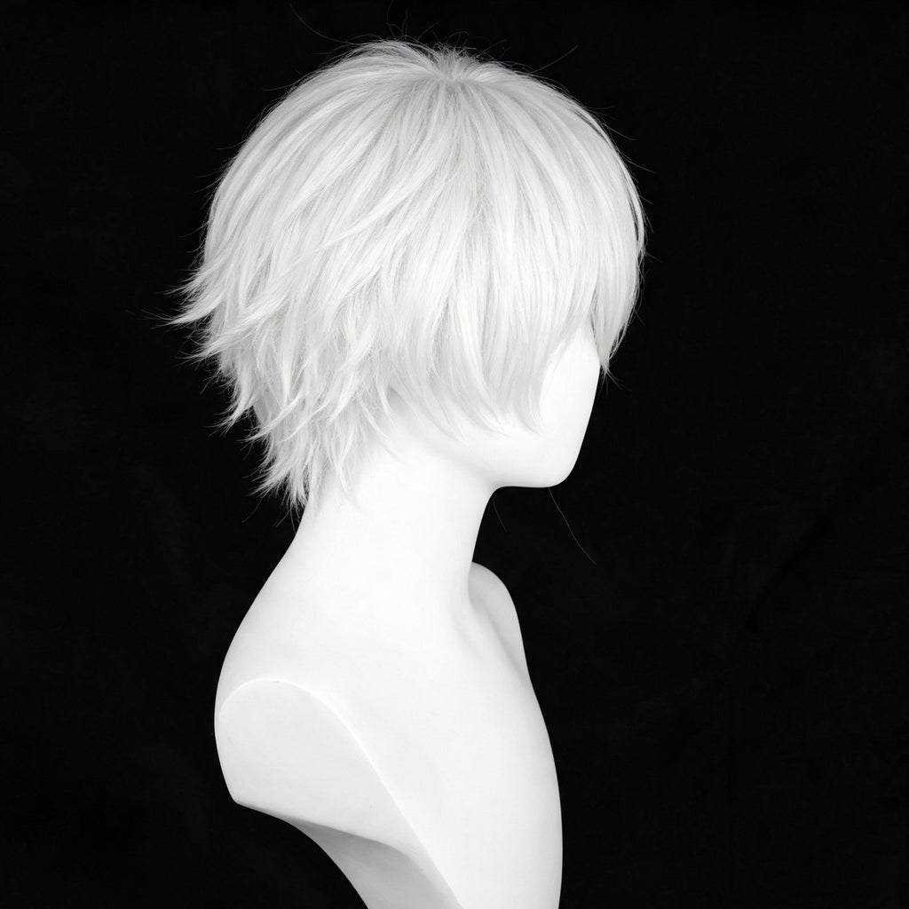 Tokyo   Ghoul   Kaneki Ken   /   Gojo   Short   White Hair   Basic   Wig