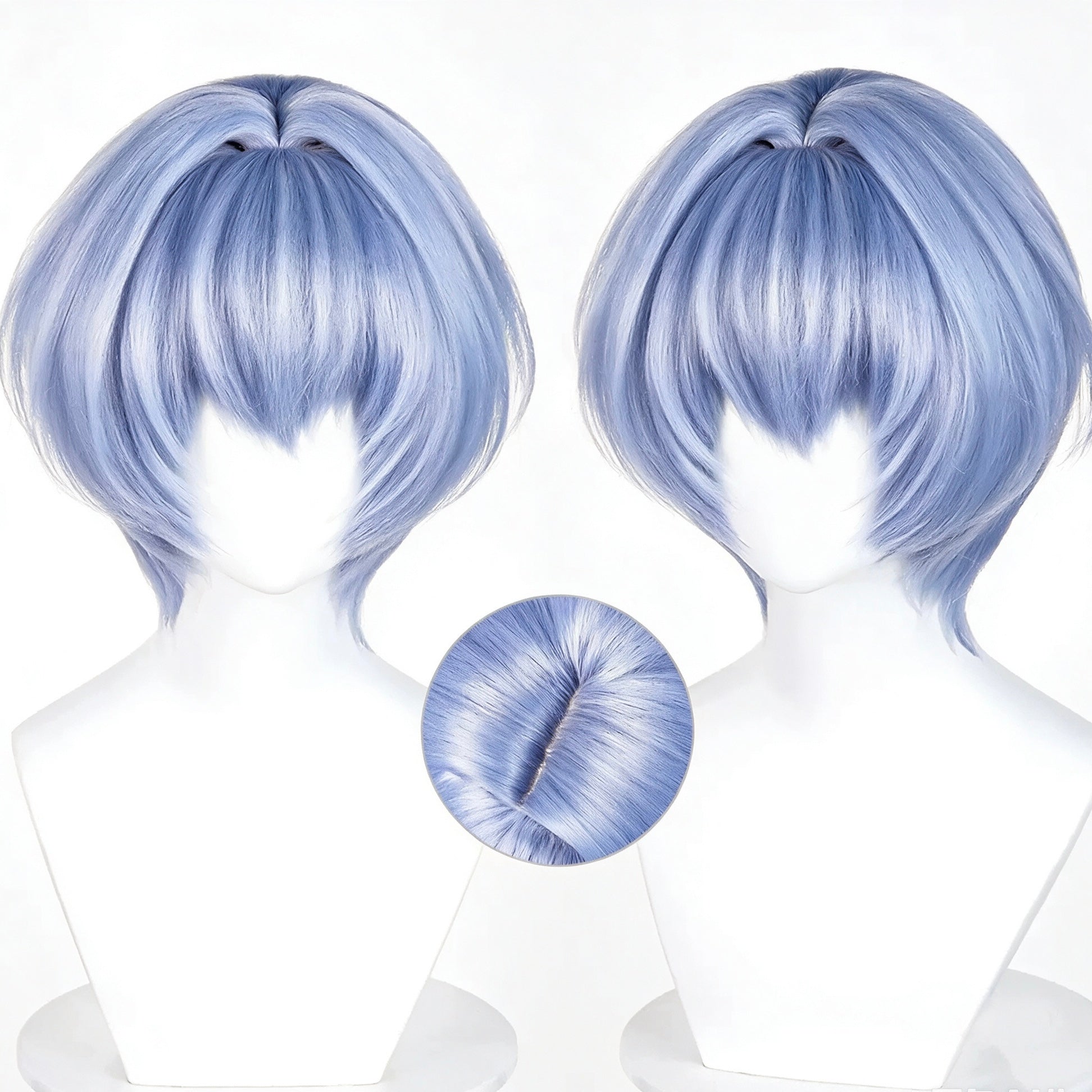 EVA   Ayanami   Rei   Short Blue   Hair   Basic   Wig