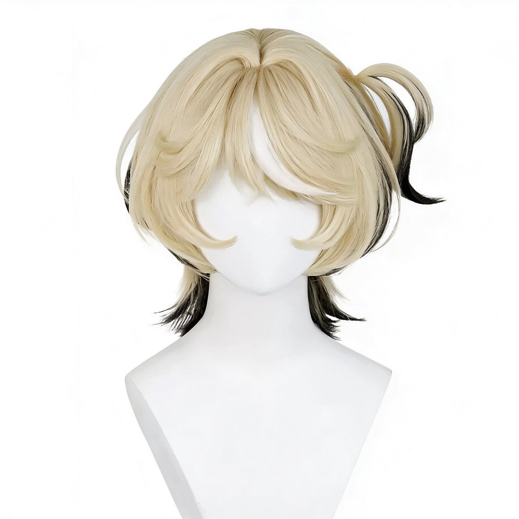 IdentityV   Mechanic Tracy   (Lock   Core) Short   Blonde   Black Hair   Basic   Wig