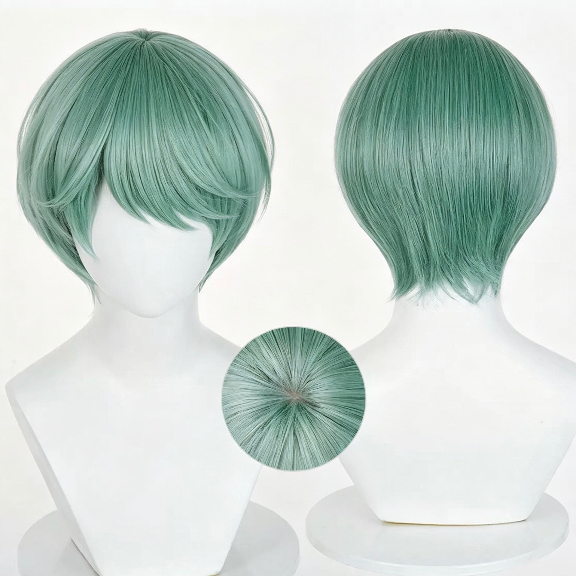 KPop   Demon   Hunters Baby   Short   Green   Hair Basic   Wig