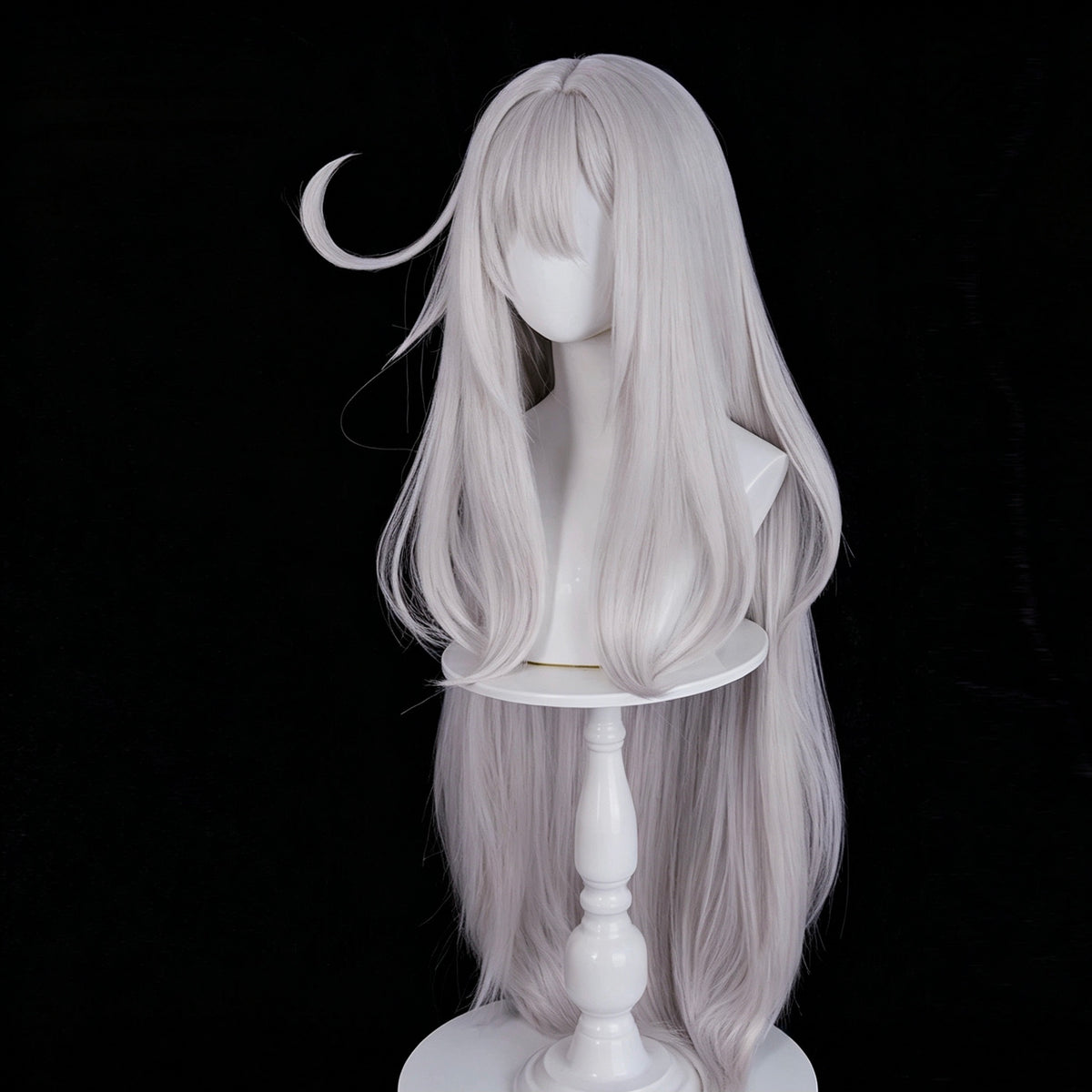 Genshin   Impact Ronova   Long   White Hair   Basic   Wig