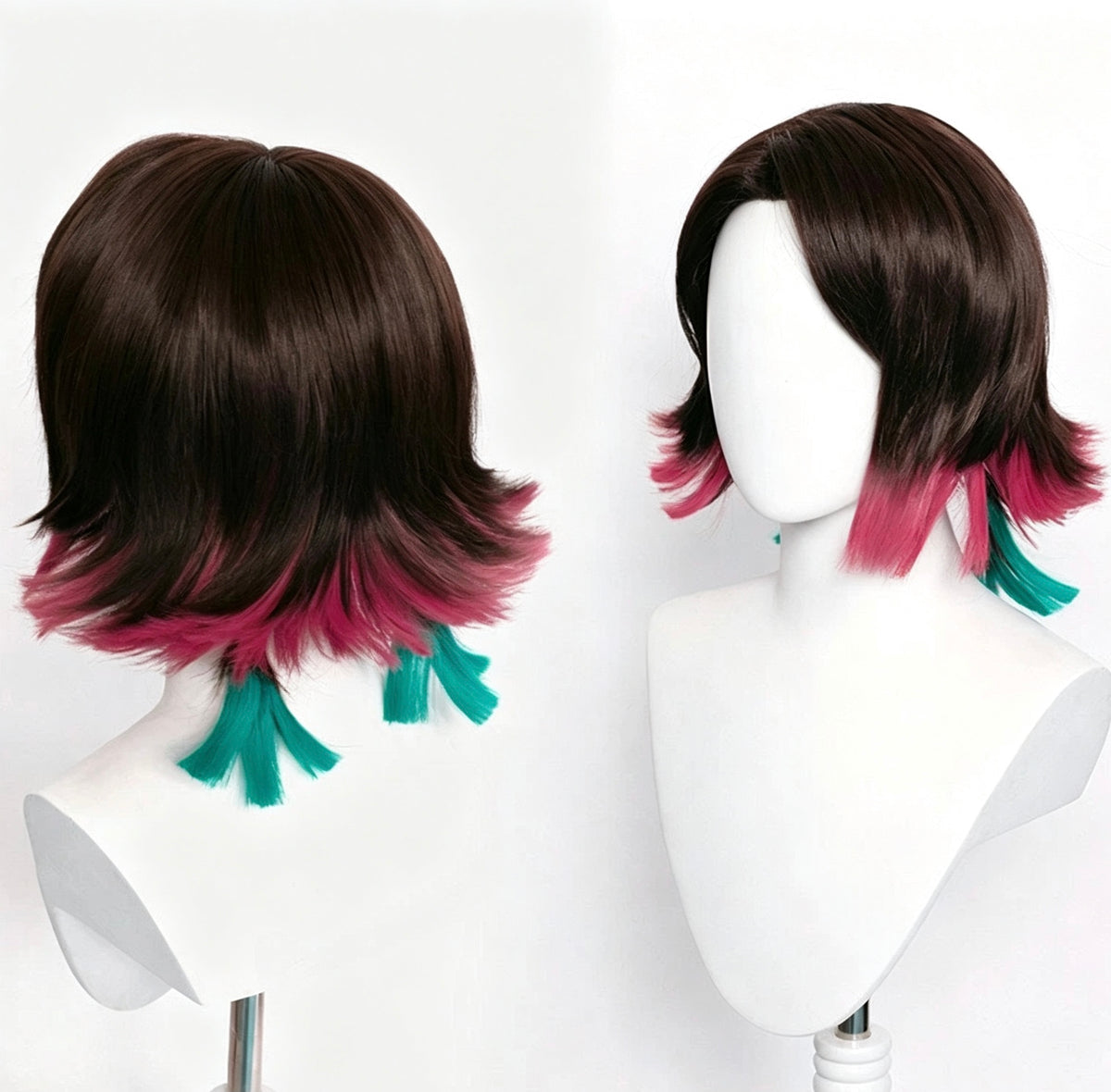 Demon   Slayer   Enmu Short   Mix   Hair   Basic Wig